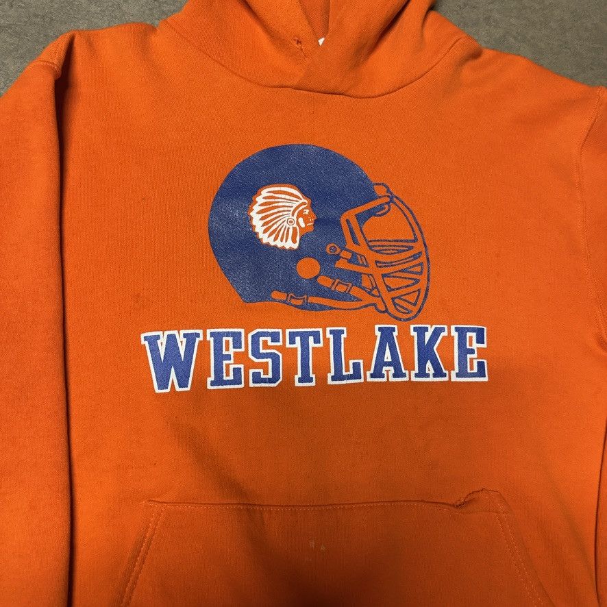 Russell Athletic Vintage 1990s Russell Athletic Hoodie Large Orange Size US L / EU 52-54 / 3 - 3 Thumbnail
