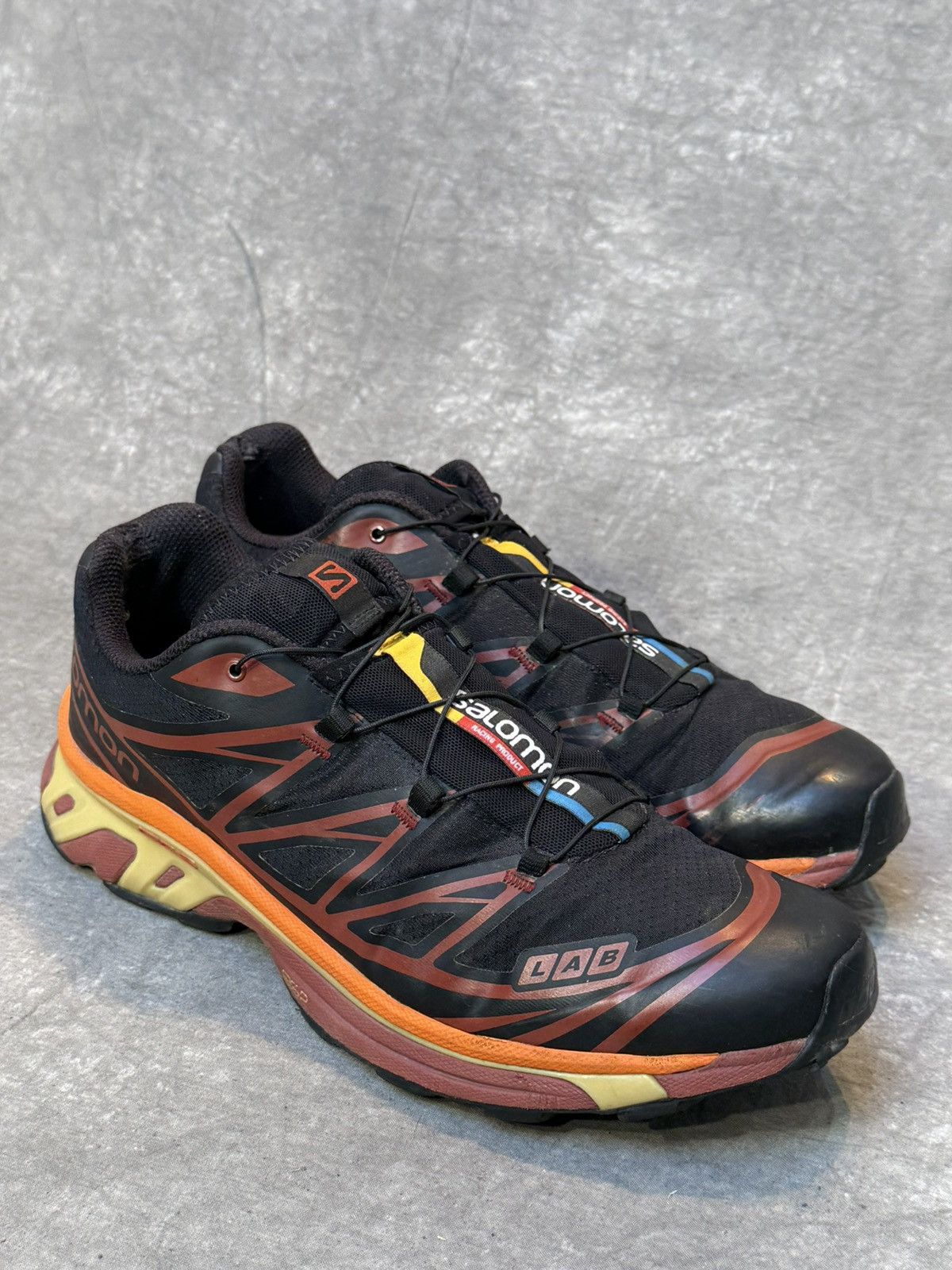 Salomon Salomon XT 6 Black Vibrant Orange 46 Size US 12 / EU 45 - 1 Thumbnail