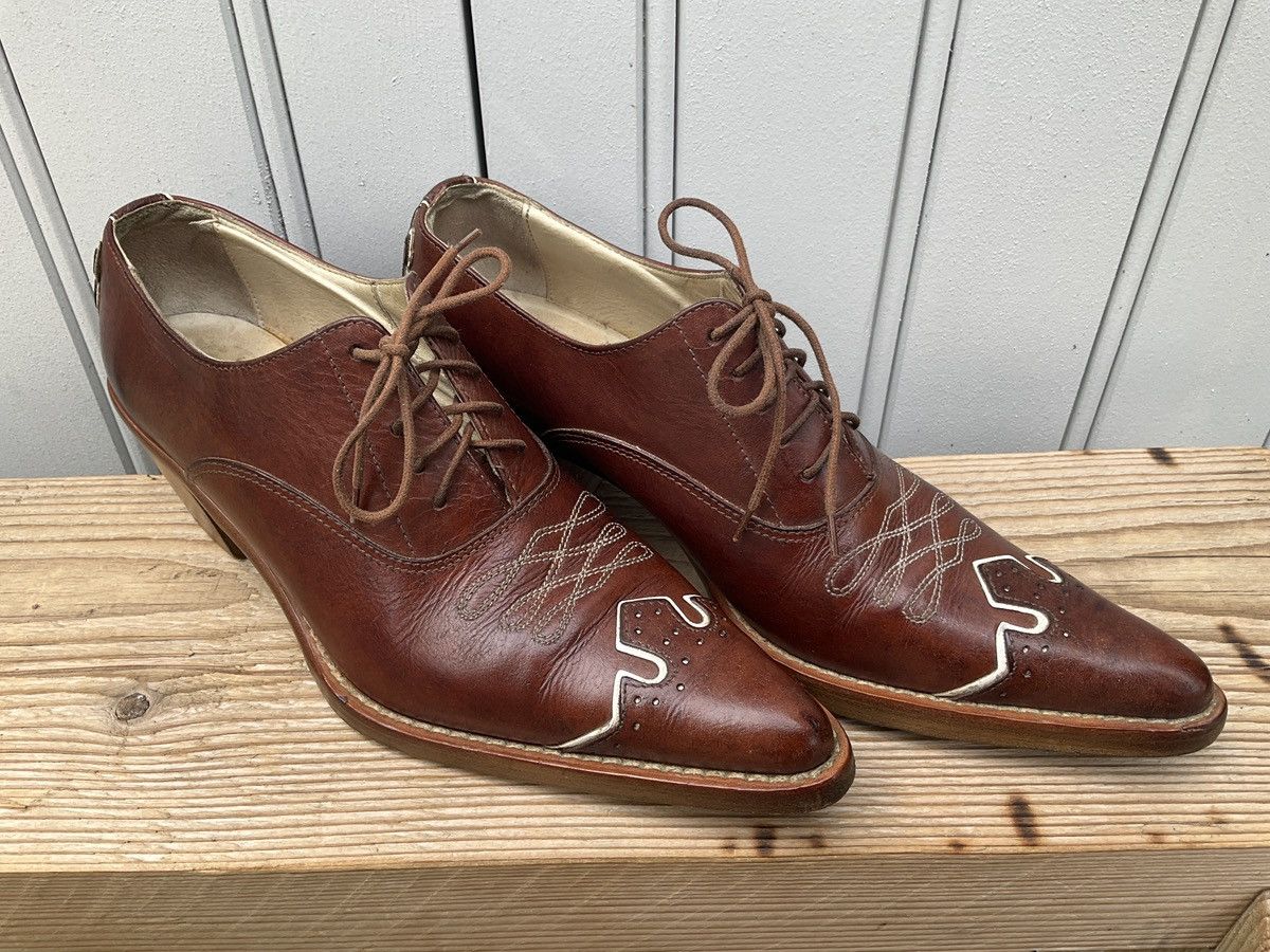 Vintage Vintage Fiorina santiag-style shoes Size US 6 / IT 36 - 2 Thumbnail