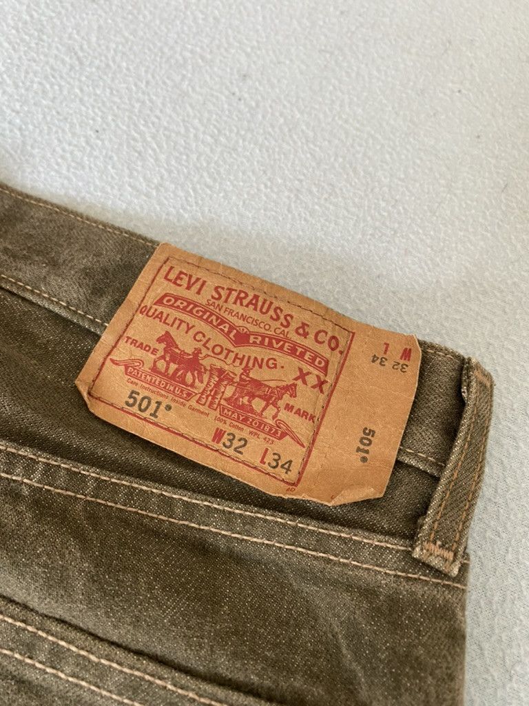 Levi's Vintage Clothing Levis 501 Military Green Size US 32 / EU 48 - 5 Thumbnail