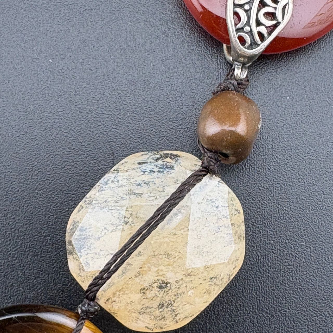 Other Silpada Sterling Silver Copper Red Agate HEATWAVE Necklace Size ONE SIZE - 10 Thumbnail