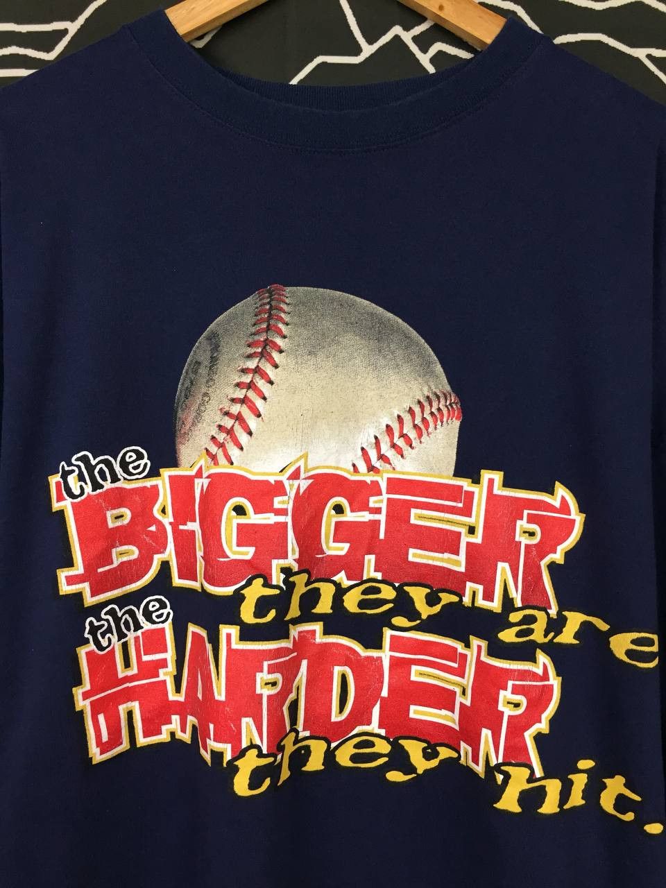 MLB × Vintage Vtg GI Apparel The Bigger They Are The Harder They Hit Tee Size US XXL / EU 58 / 5 - 3 Thumbnail