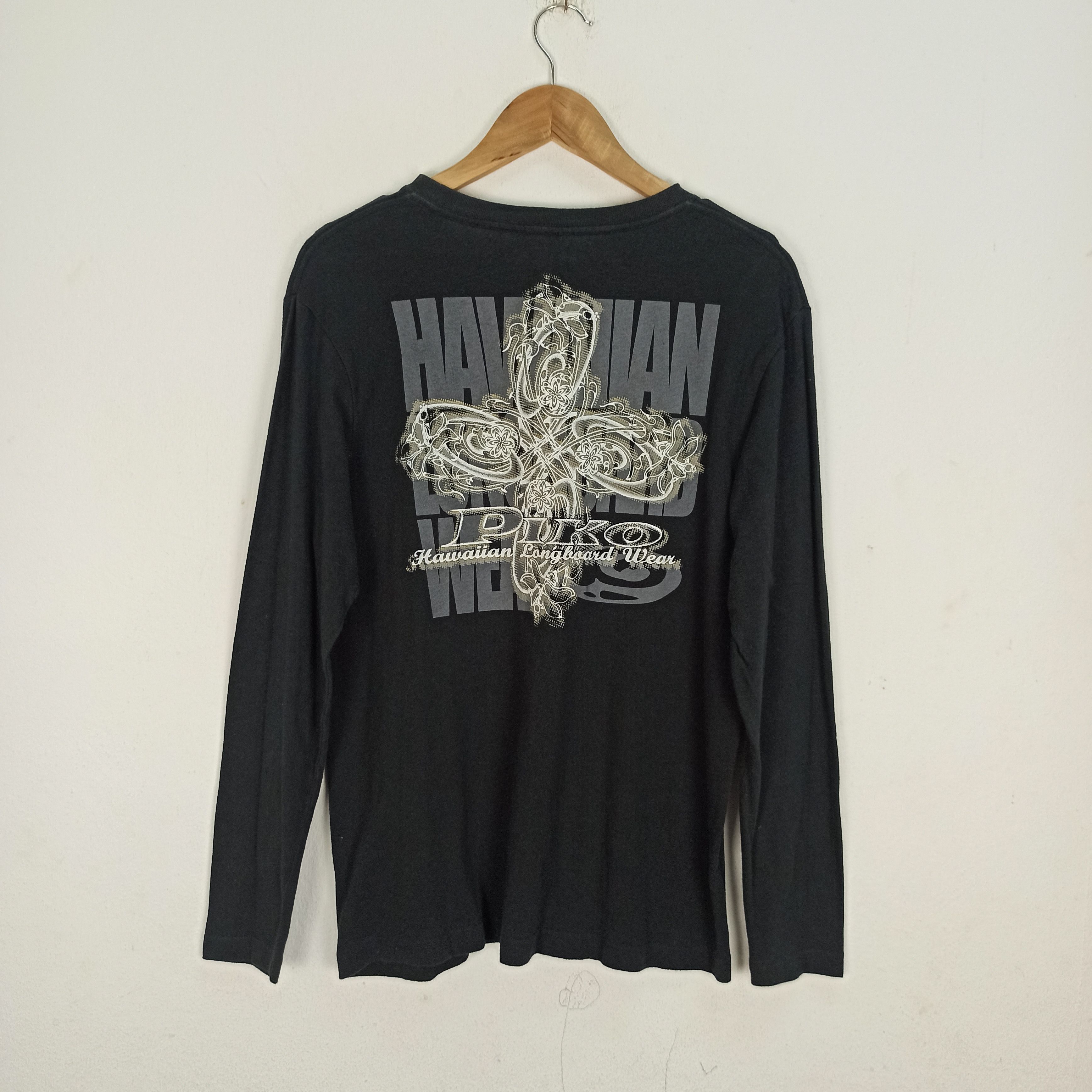 Sun Surf Vintage Piko Hawaiian Long Sleeve Shirt Size US M / EU 48-50 / 2 - 1 Thumbnail