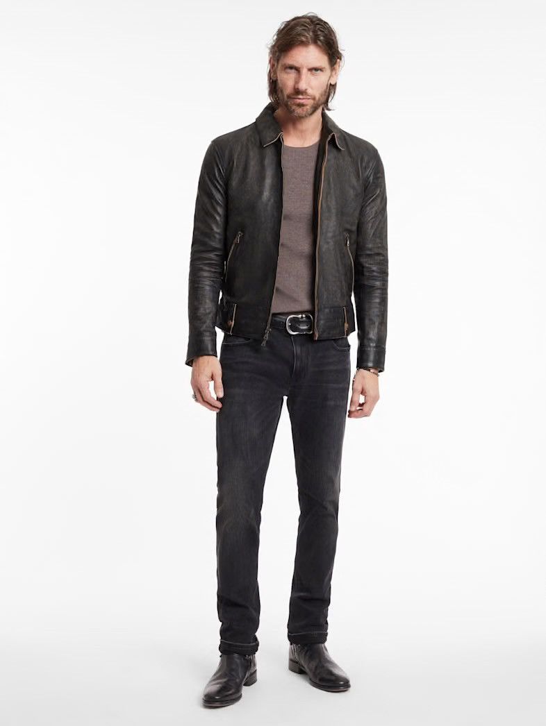 John Varvatos Sorcha Leather Jacket EU 50 USA 40 Size US M / EU 48-50 / 2 - 3 Thumbnail