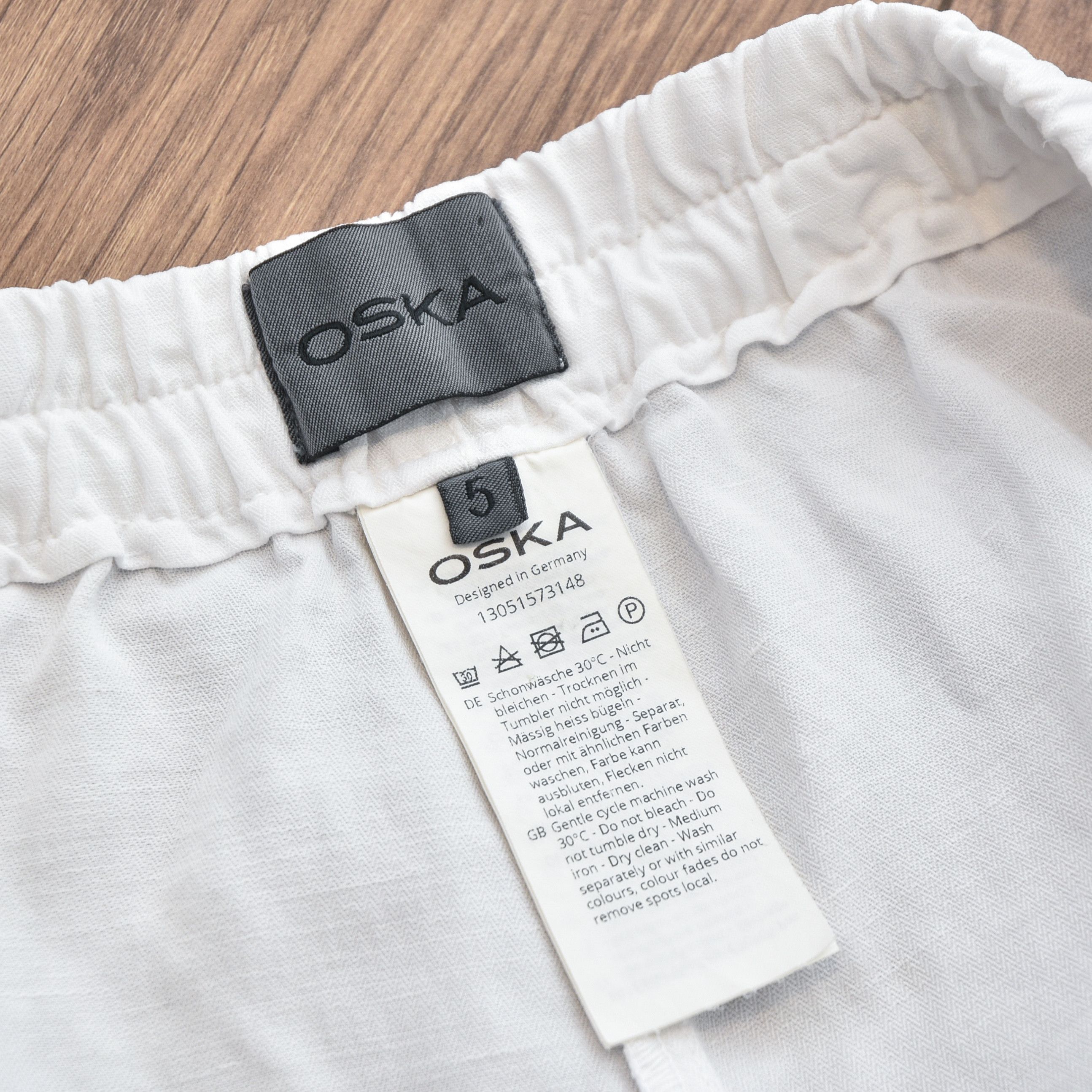 OSKA Oska White Linen Wide Pants Baggy Oversized Cropped sz 5 Size 38" / US 16 / IT 52 - 11 Thumbnail