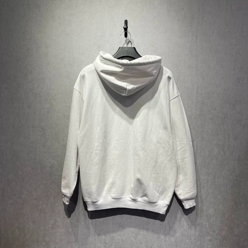 Balenciaga Balenciaga White Hooded Sweatshirt, Size M Size US M / EU 48-50 / 2 - 2 Thumbnail