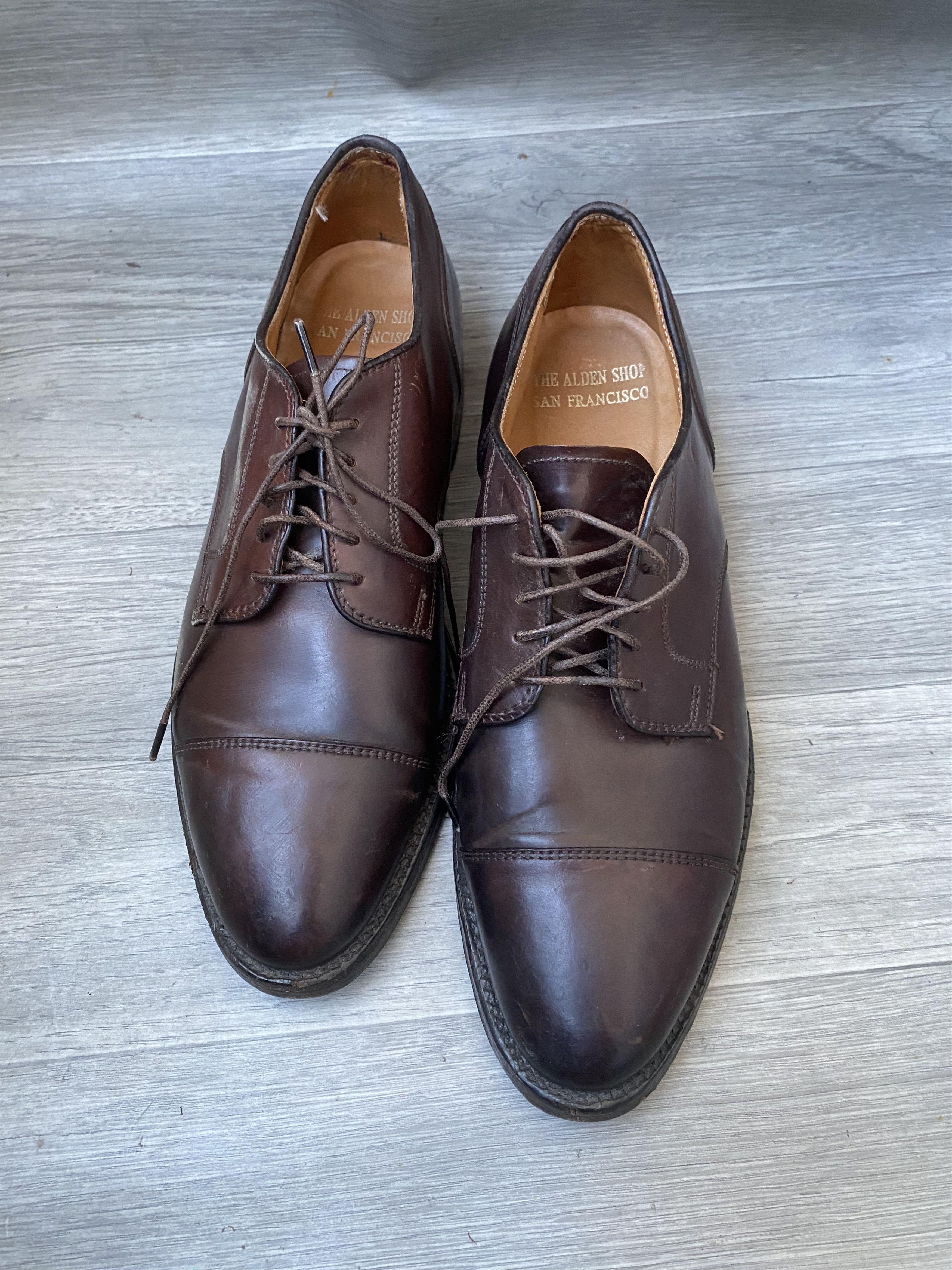 Alden Alden cap-toe shell cordovan dress oxford shoes sz 7.5 Size US 7.5 / EU 40-41 - 12 Thumbnail