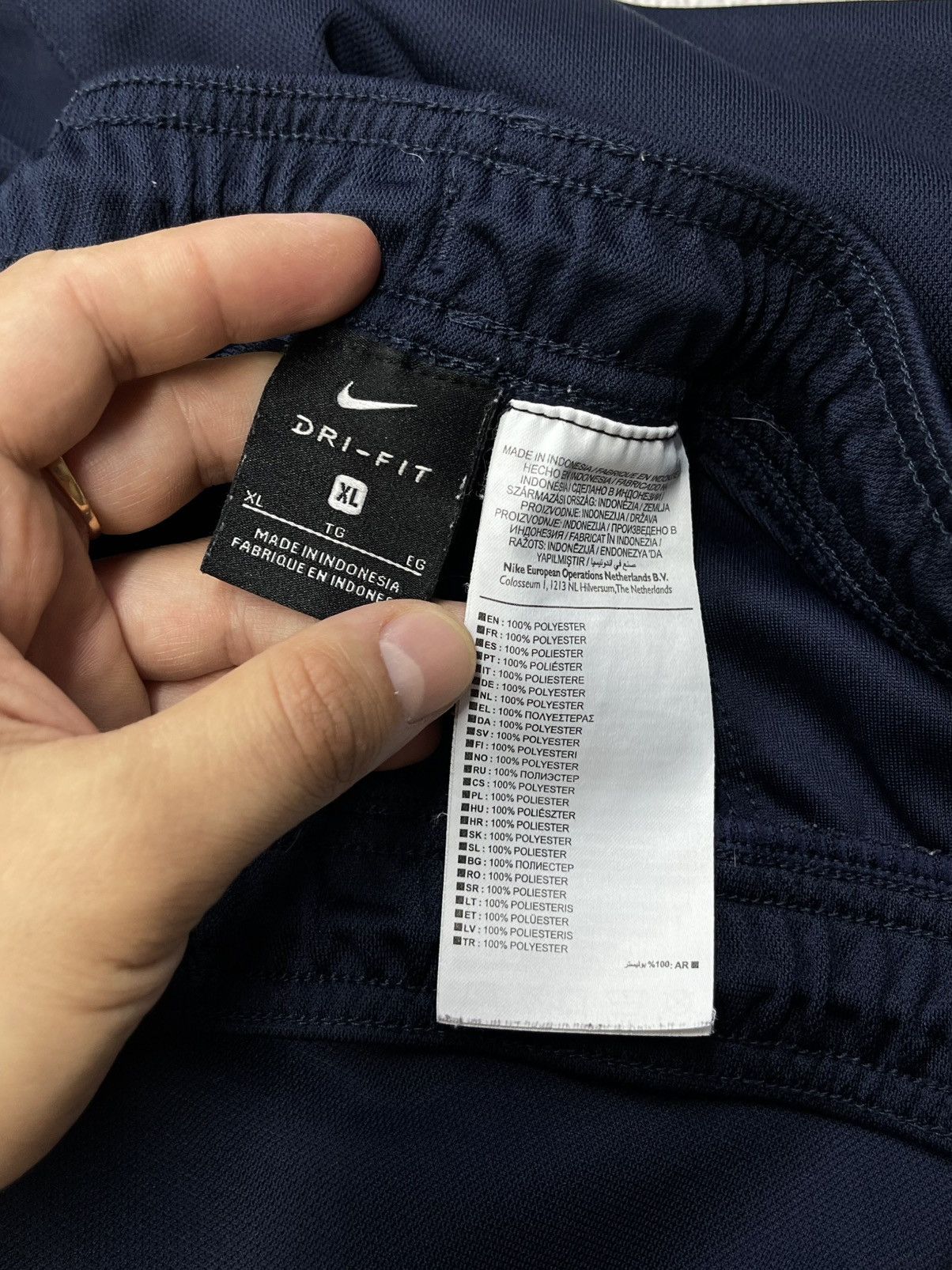 Nike Mens Nike Dri Fit Navy Sweatpants Drill Y2K ACG TN SPORT Size US 36 / EU 52 - 7 Thumbnail