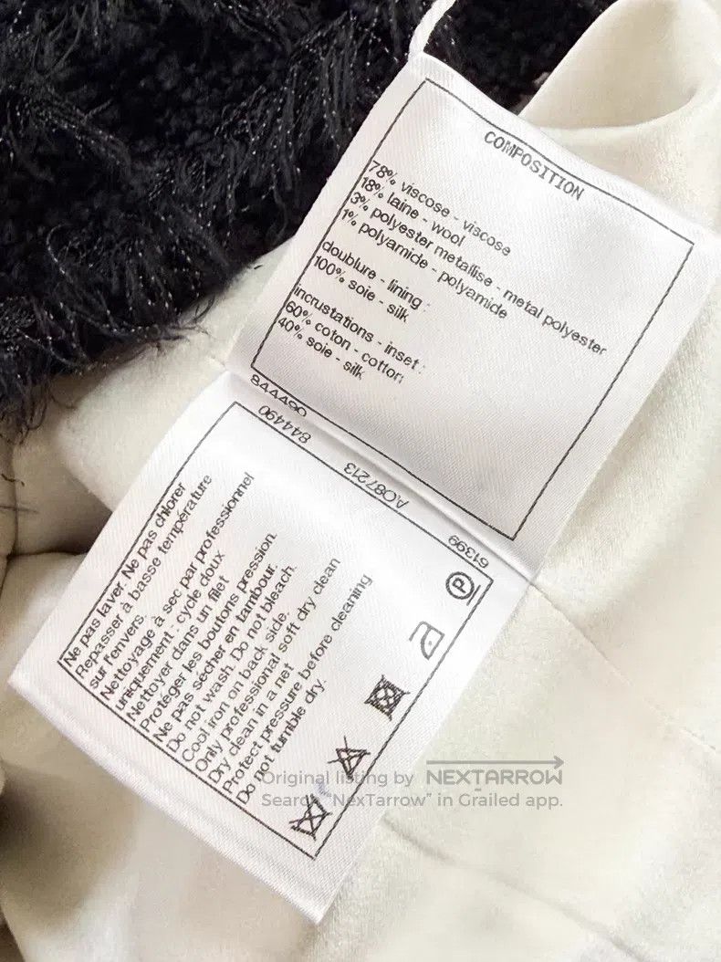 Chanel Chanel Tassel white cuff stitching woven long-sleeved jack Size XS / US 0-2 / IT 36-38 - 7 Thumbnail