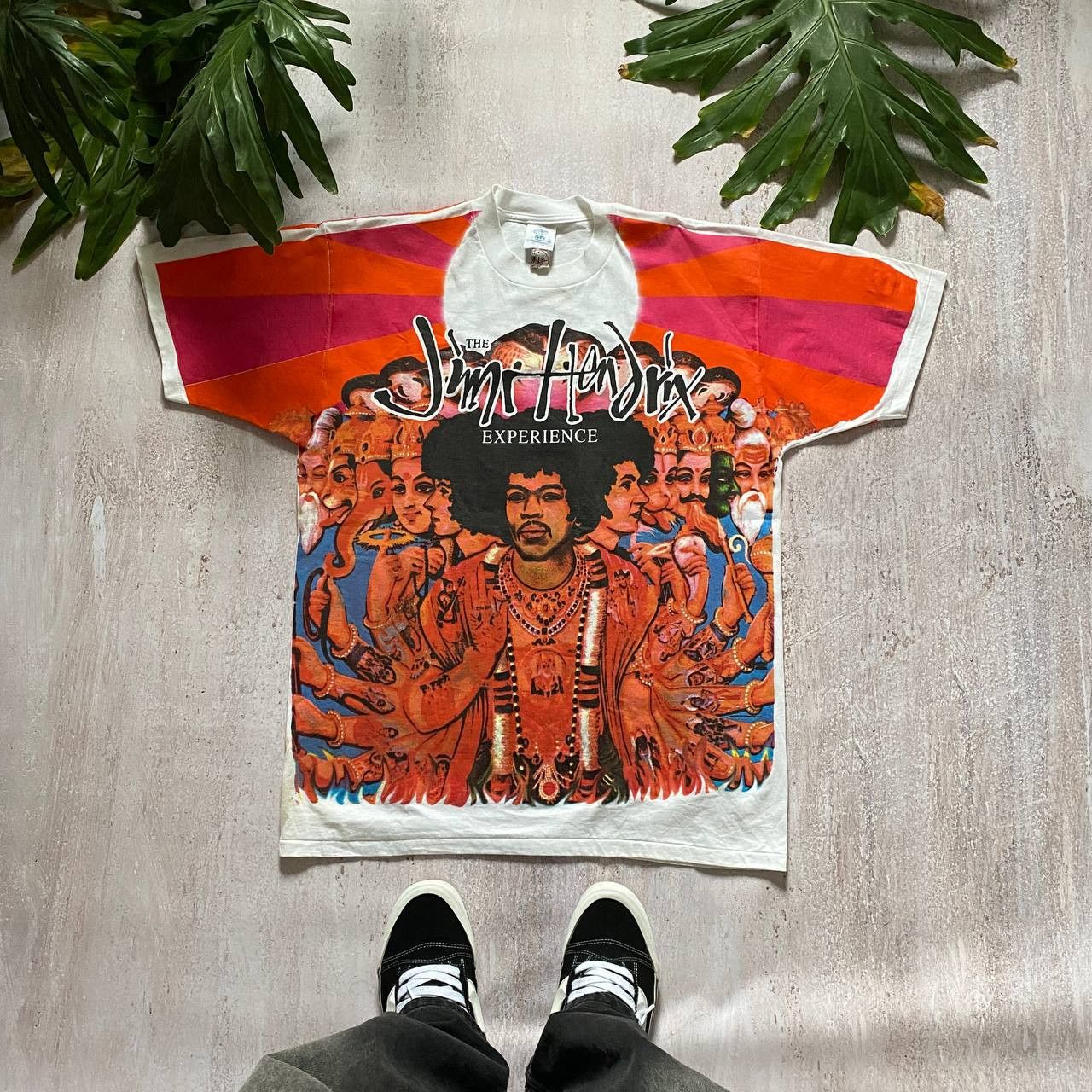 Band Tees VINTAGE 90S JIMI HENDRIX EXPERIENCE AXIS ALL OVER PRINT TEE Size US XL / EU 56 / 4 - 11 Thumbnail