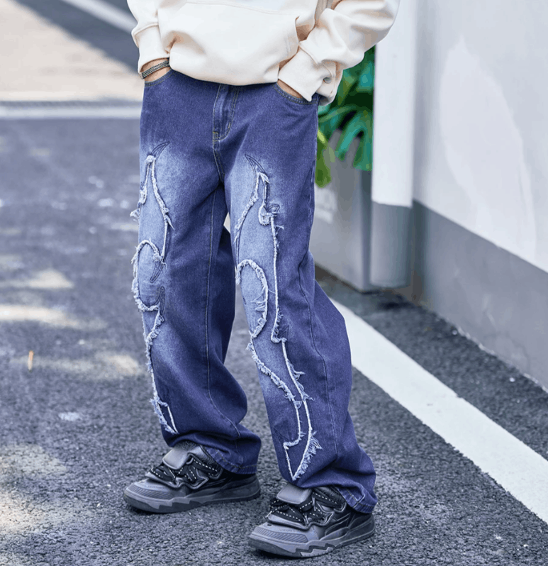 Vision Streetwear Streetwear Solid Color Patchwork Jeans Size US 32 / EU 48 - 2 Thumbnail