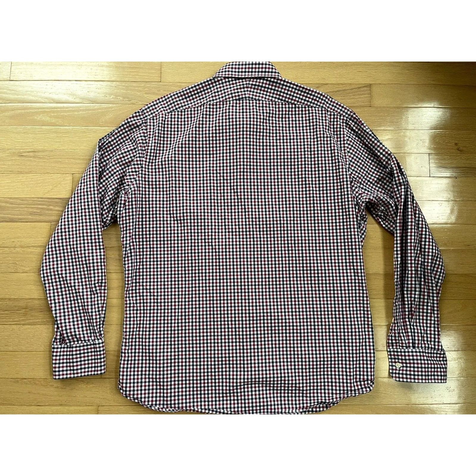 Vintage New England Shirt Co Gingham Check Button Up Shirt Men's XLarge XL Size 46R - 4 Thumbnail