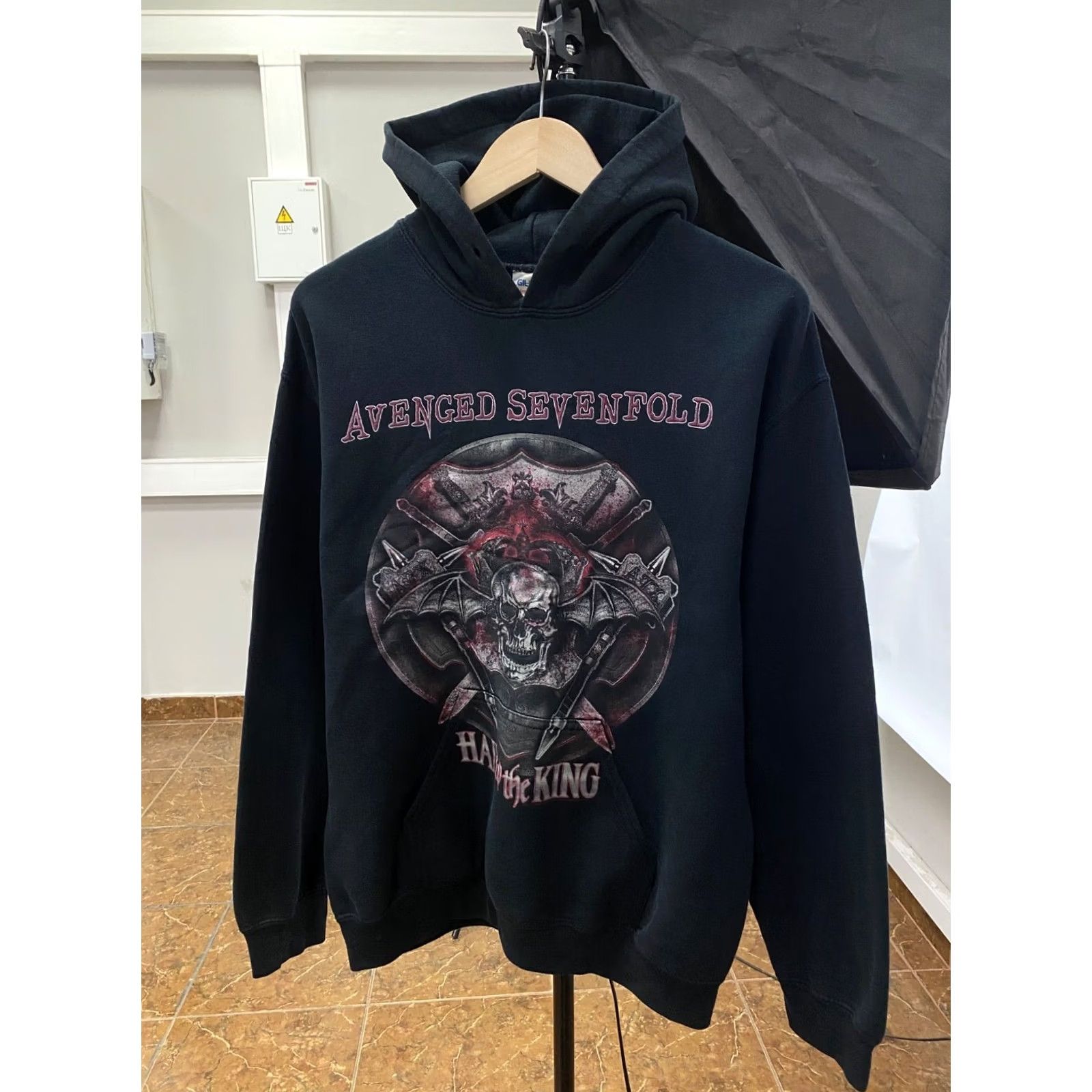 Gildan VINTAGE Avenged Sevenfold Skull Death Retro Hoodie Nike? Size US M / EU 48-50 / 2 - 2 Thumbnail