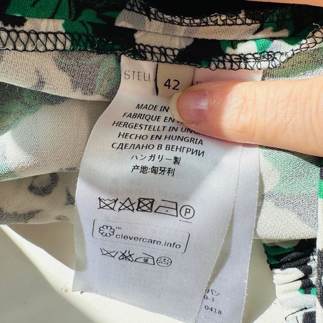 Stella McCartney Stella McCartney White Black Green Julia Flora Jogger Pants Size 42" / US 20 - 12 Thumbnail