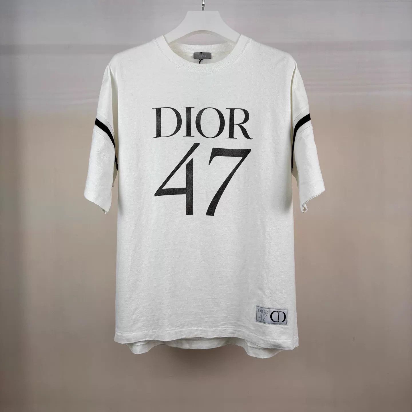 Dior Dior Distressed 47 Letter Print Short Sleeve Tee L Size US L / EU 52-54 / 3 - 1 Thumbnail