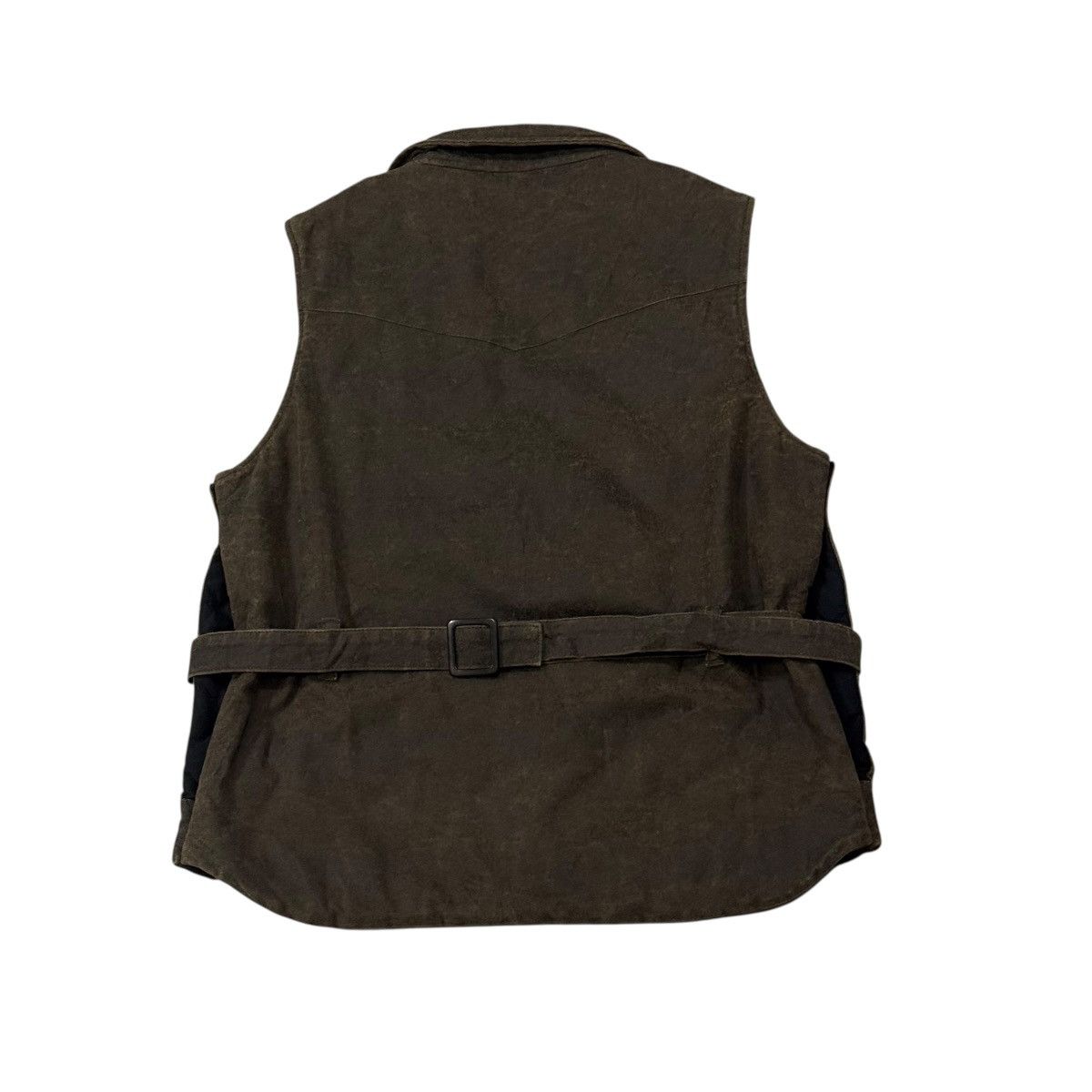 Maison MIHARA YASUHIRO Vintage MiharaYasuhiro Polyurethane Zipper Belt Vest Jacket Size US M / EU 48-50 / 2 - 9 Thumbnail