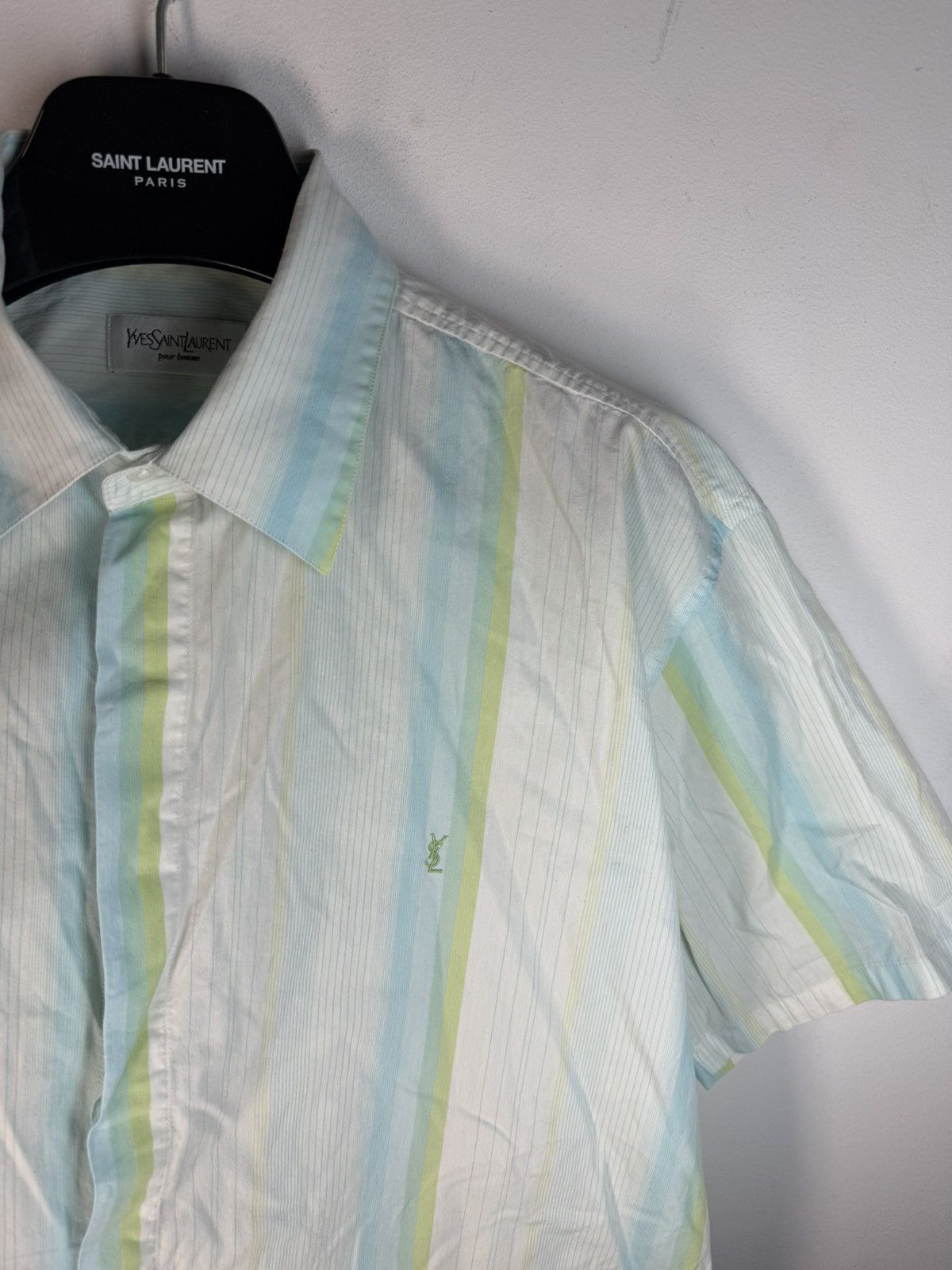 Yves Saint Laurent White YSL Shirt Summer Rare Size US XL / EU 56 / 4 - 5 Thumbnail