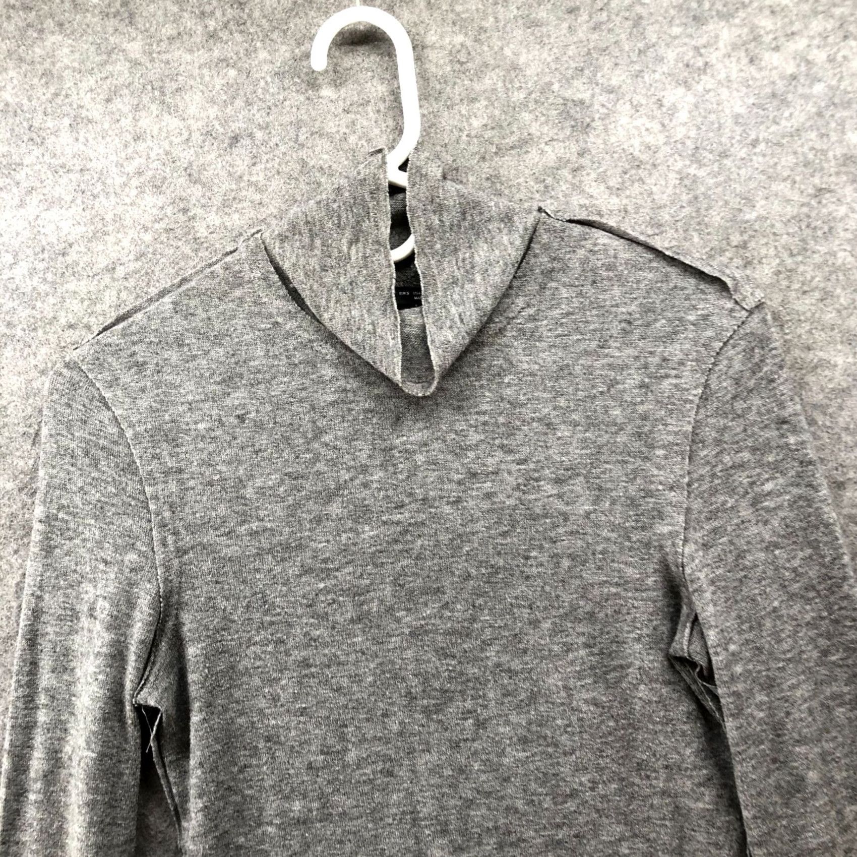 Zara Zara Turtleneck Sweater Womens S Gray Exposed Seam Soft Knit Lightweight Pullover Regular Knit Wool Blend Winter Fall - Mens? Size S / US 4 / IT 40 - 3 Thumbnail