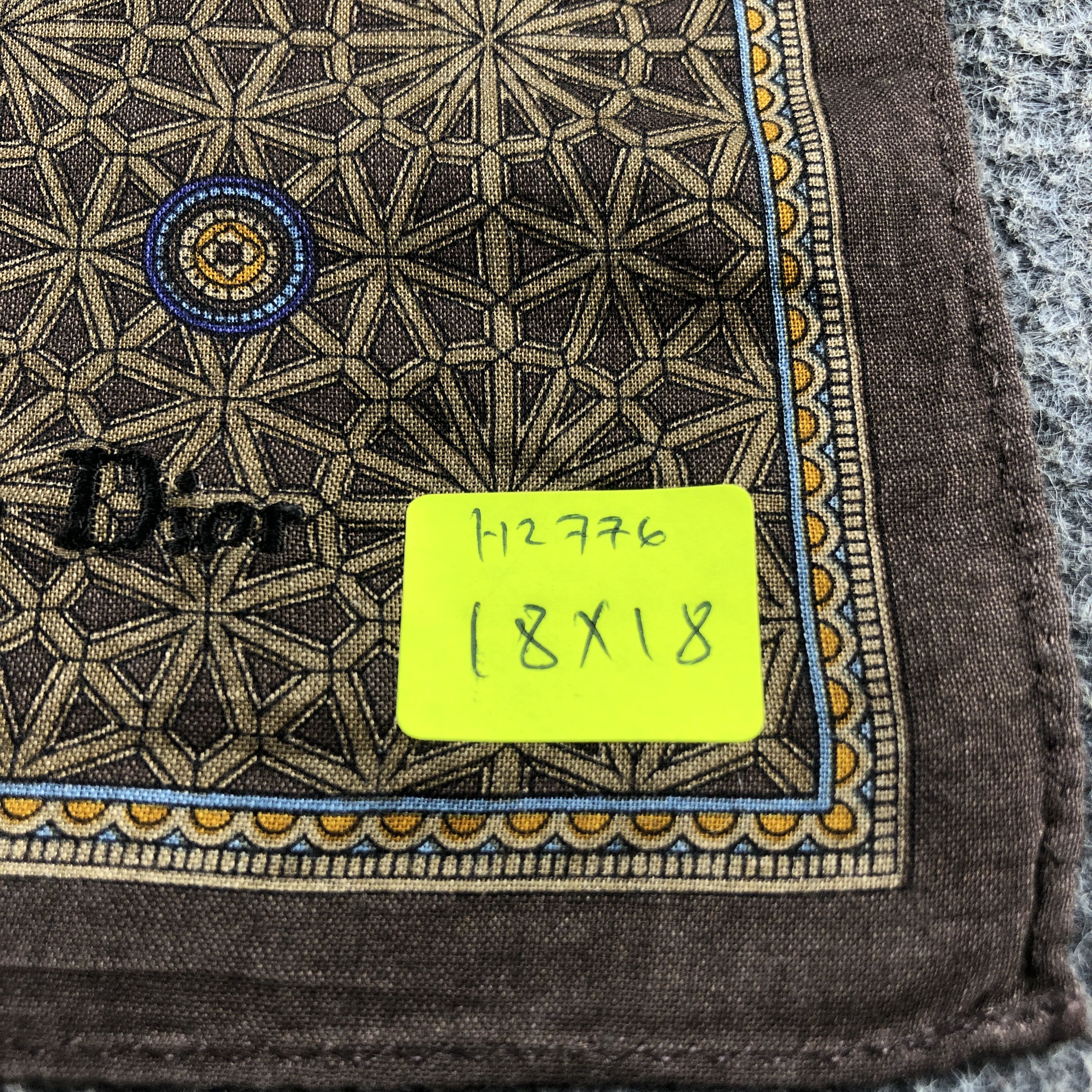 Christian Dior Monsieur Christian Dior Handkerchief Neckerchief Bandana H2776 Size ONE SIZE - 5 Thumbnail