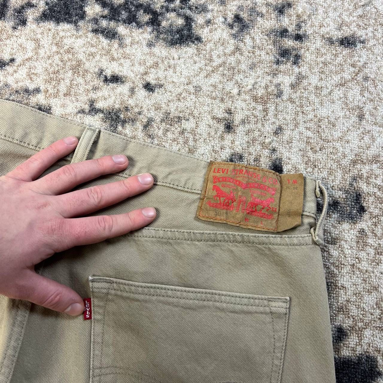 Levi's 501 Levis Vintage Beige Denim Jeans Streetwear Style Size US 36 / EU 52 - 5 Thumbnail
