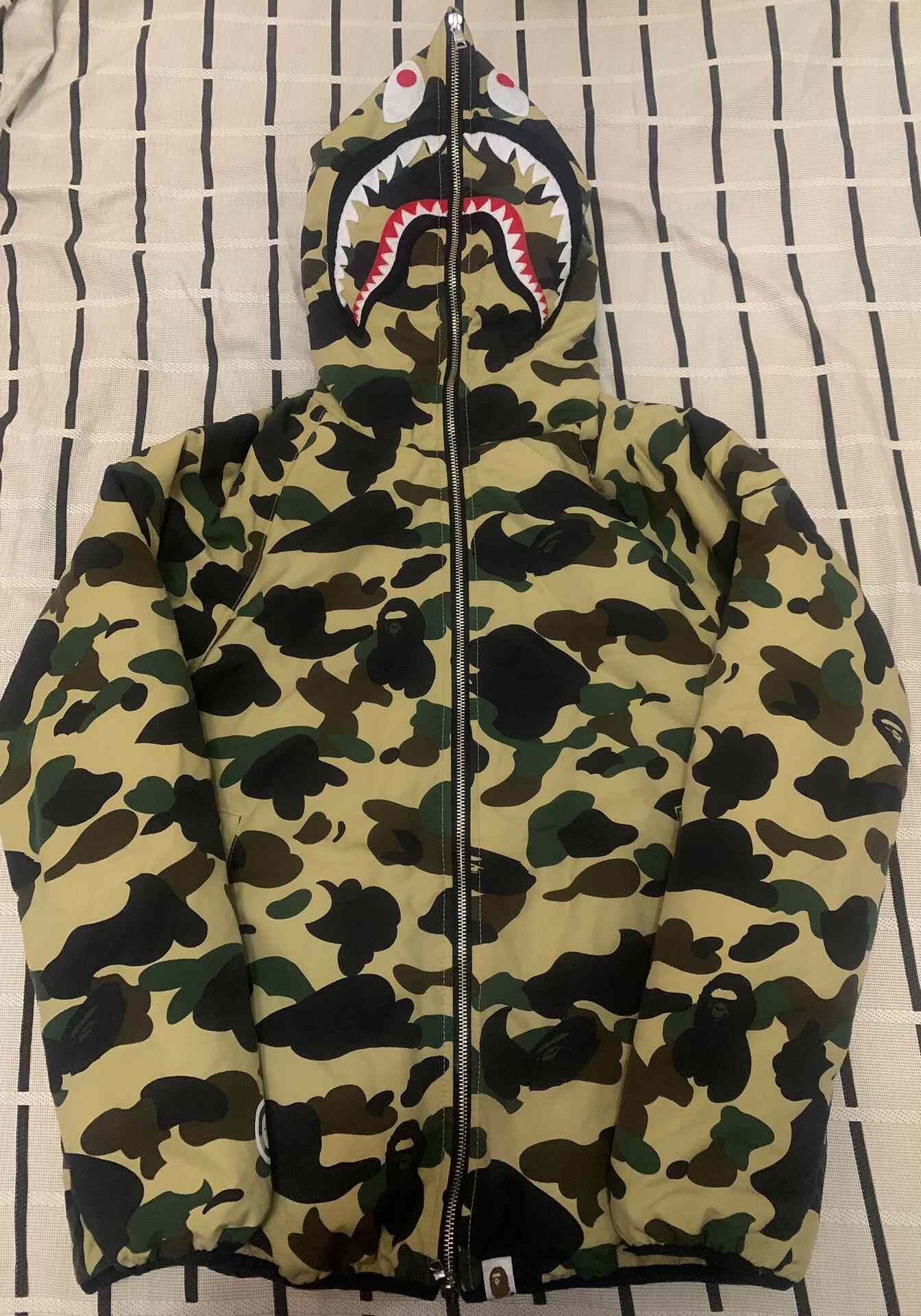 Bape Bape Down Camo Yellow Heavy Coat M Men Size US M / EU 48-50 / 2 - 1 Thumbnail