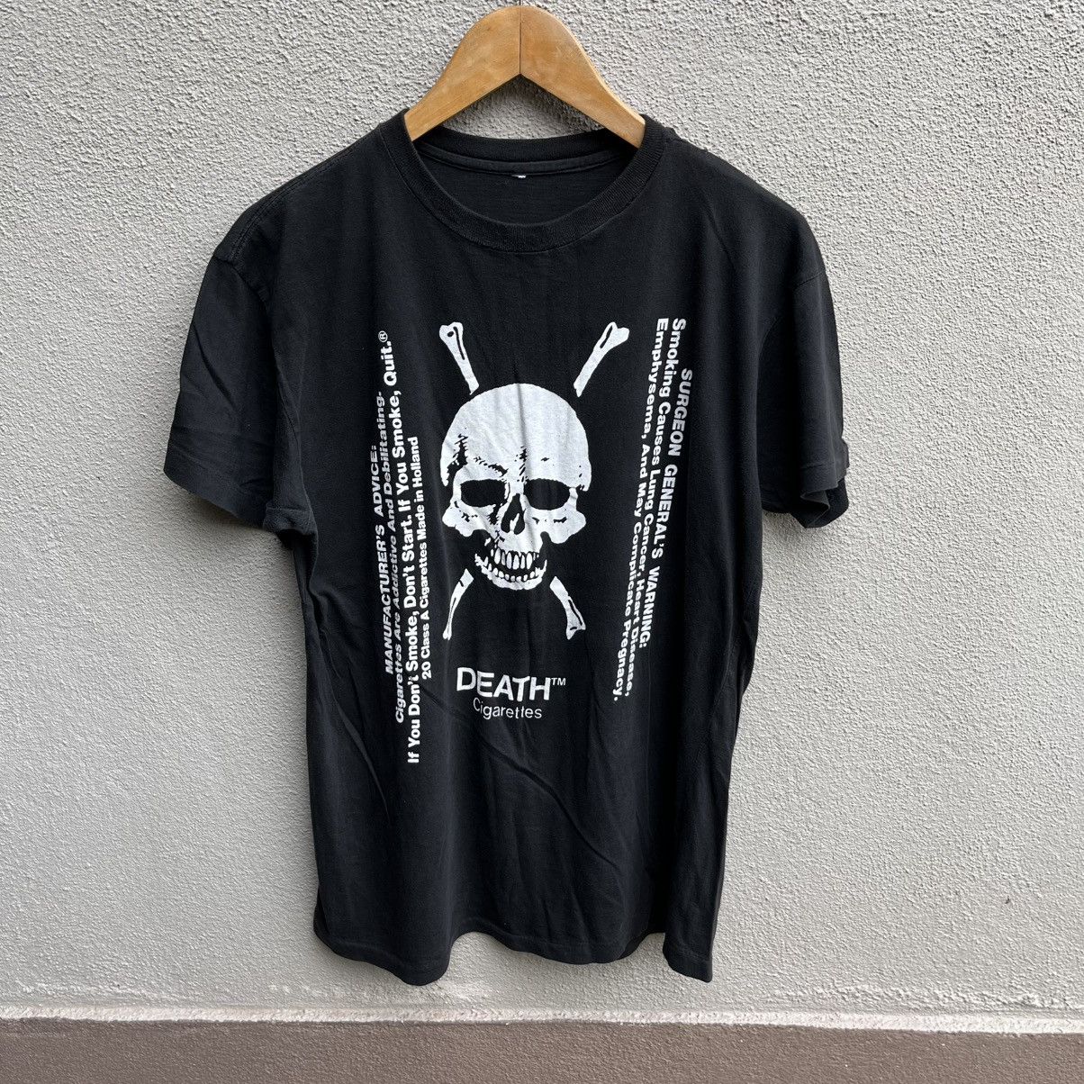 Vintage Vintage 90s DEATH & CIGARETTES promo tee tupac rappers Size US M / EU 48-50 / 2 - 1 Thumbnail