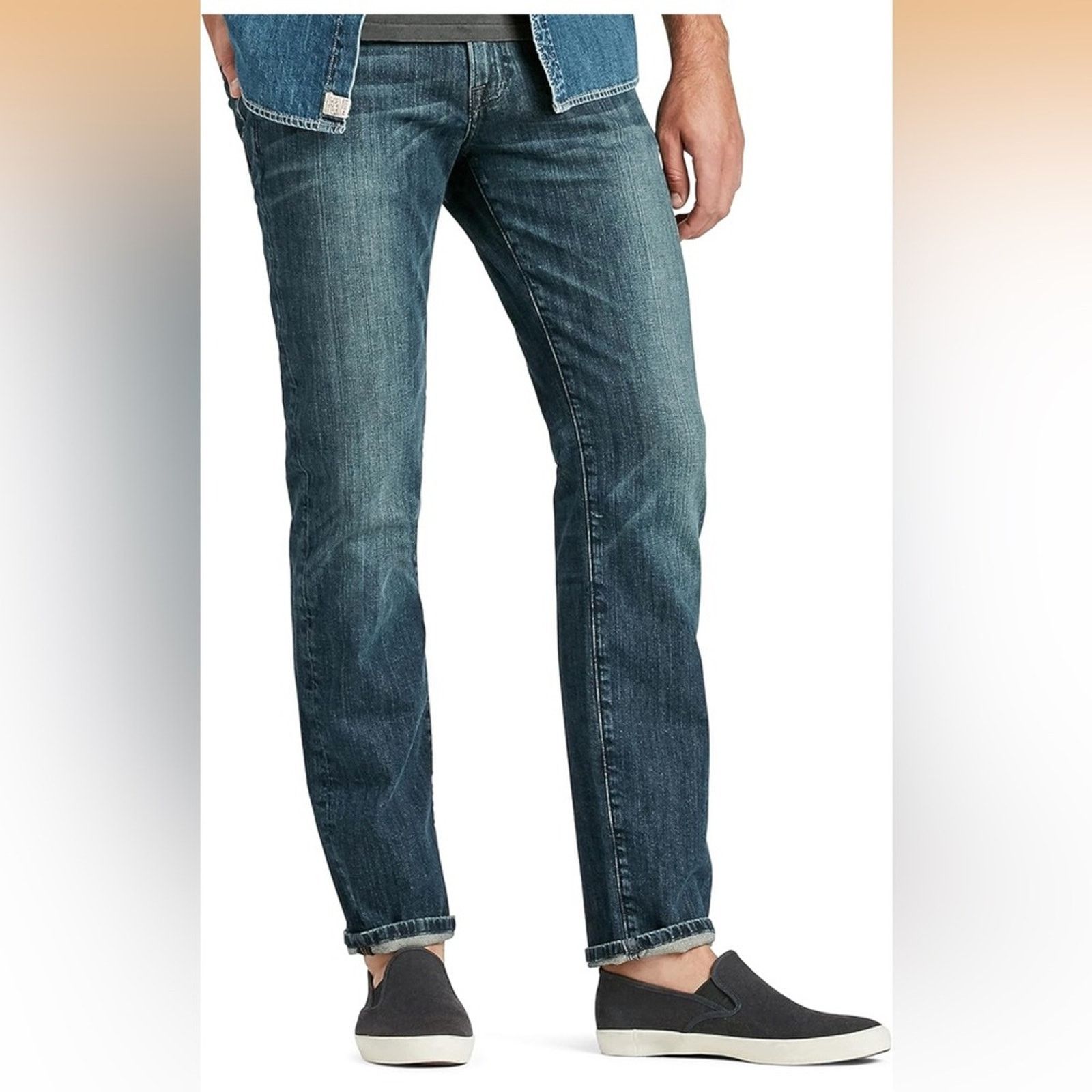 Lucky Brand Lucky Brand Men's Straight 221 Blue Jeans Size US 40 / EU 56 - 1 Thumbnail