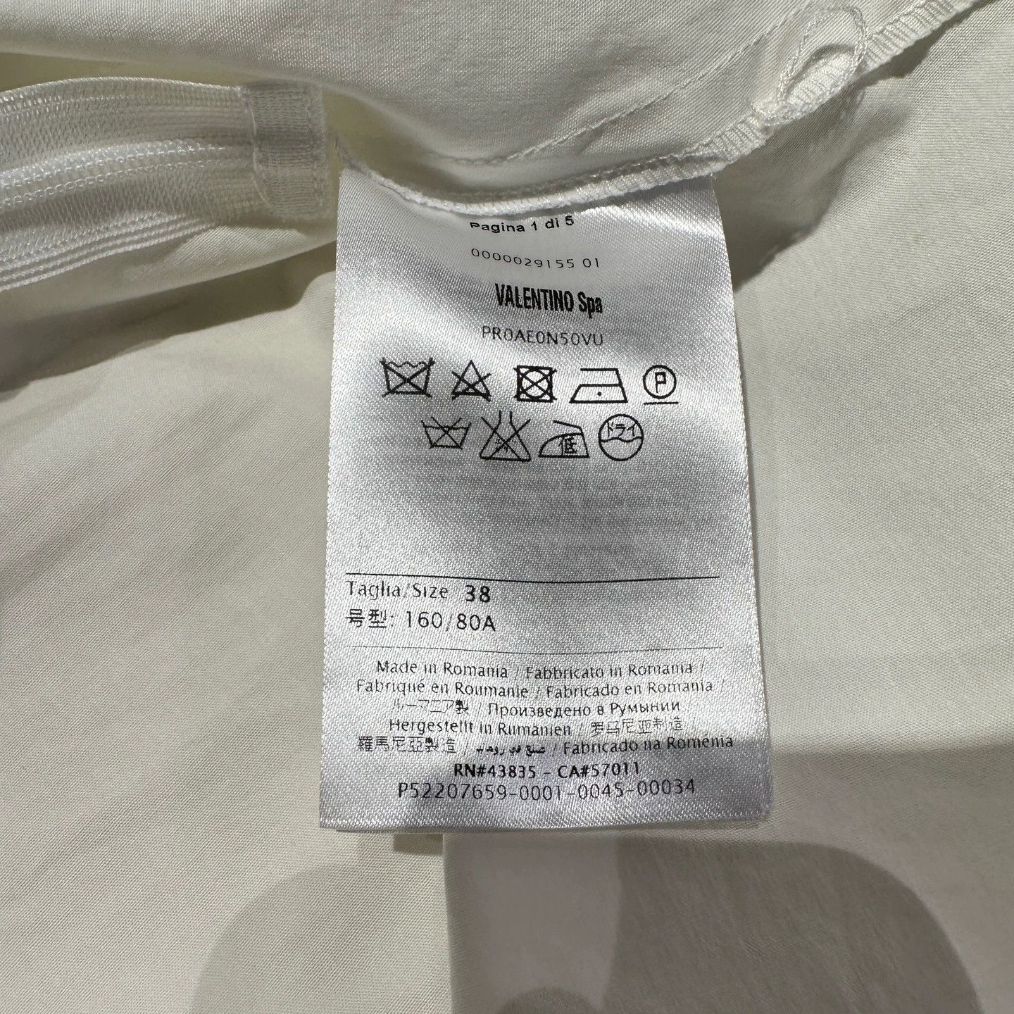 Valentino Valentino Bow Camisole mar547 38 Cotton Size XS / US 0-2 / IT 36-38 - 4 Thumbnail