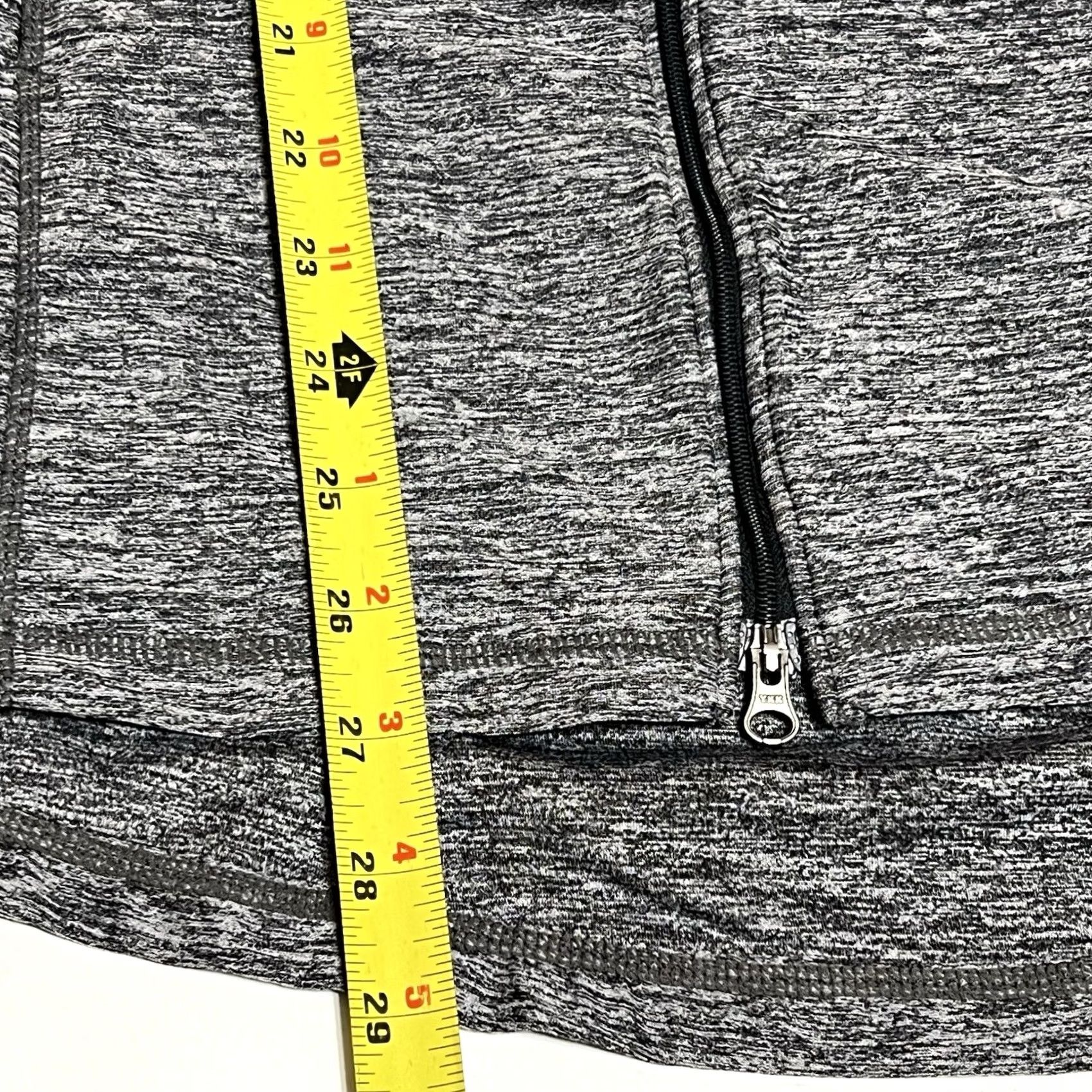 Athleta Athleta Hooded Full Zip Up Jacket Womens S Gray Heather Vitamin Sea Full Zip Comfort Pockets Athleisure Winter Spring Fall Gym & Training Size S / US 4 / IT 40 - 5 Thumbnail