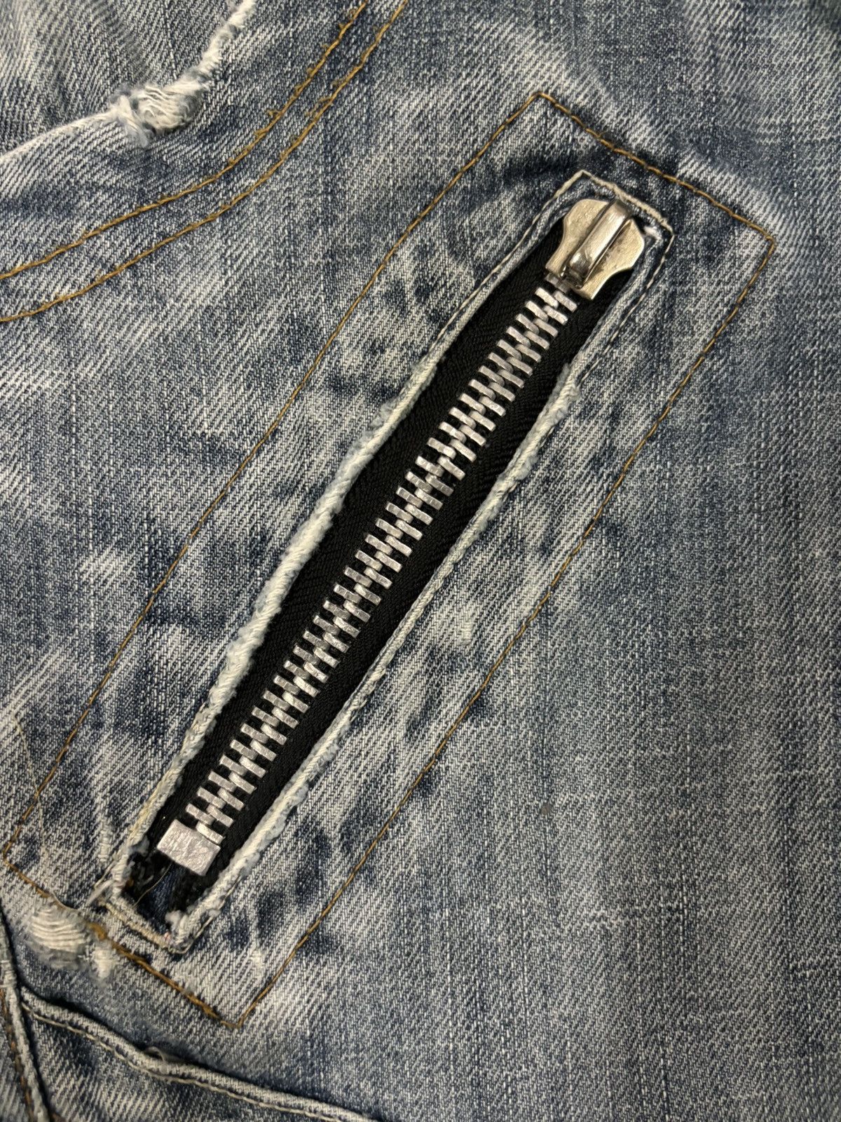 Diesel Vintage Hod-Way Industry Cracked Wash Loose Distressed Jeans Size US 30 / EU 46 - 6 Thumbnail