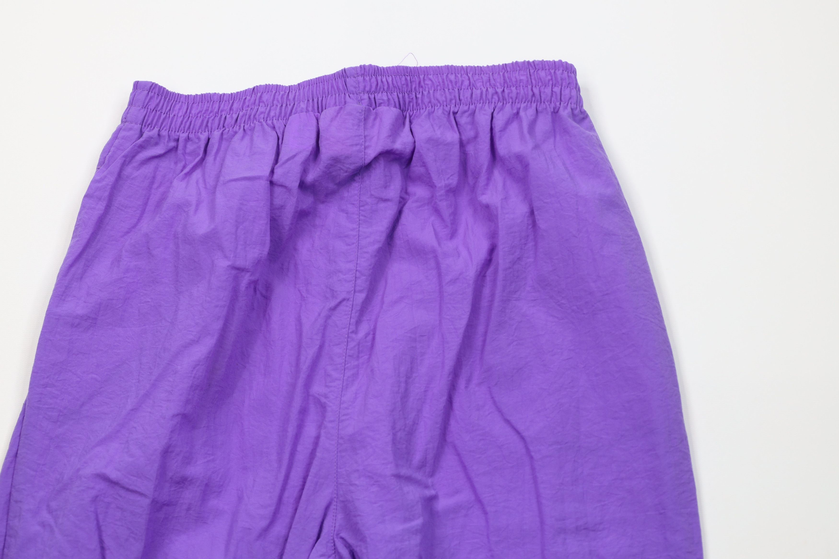 Vintage Vintage 90s Streetwear Windbreaker Joggers Pants Purple Size 26" / US 2 / IT 38 - 10 Thumbnail