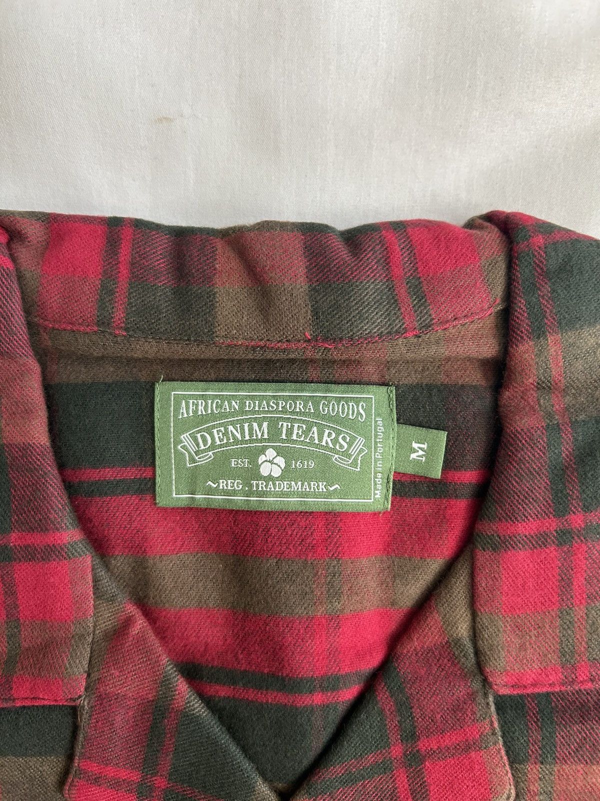 DENIM TEARS Denim Tears Cotton Wreath Pajama Shirt Long Sleeve Flannel Size US M / EU 48-50 / 2 - 3 Thumbnail