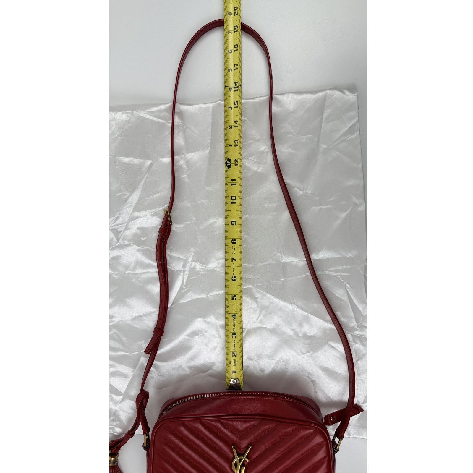 Valentino Saint Laurent Leather Lou Camera Size ONE SIZE - 9 Thumbnail