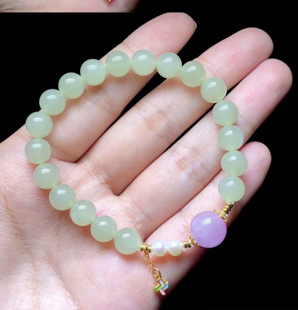 Other Light green jade bracelet Size ONE SIZE - 2 Thumbnail