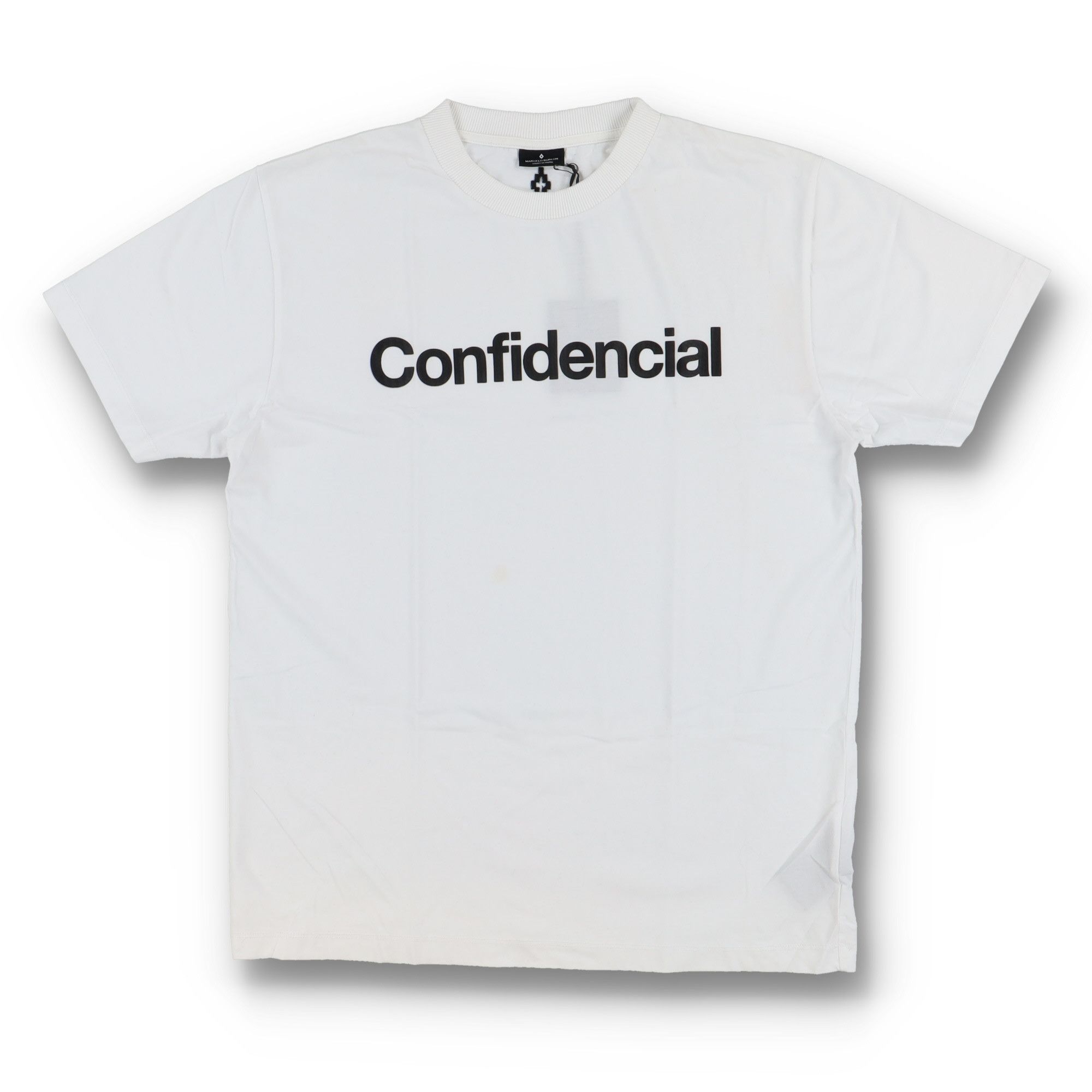 Marcelo Burlon White Confidencial Embroidered Cross T-Shirt Size US S / EU 44-46 / 1 - 1 Thumbnail