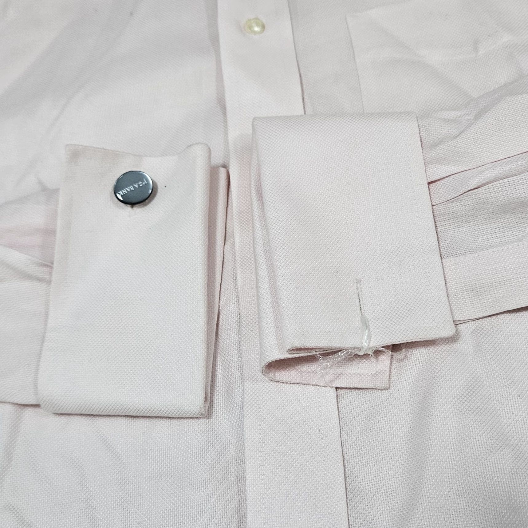 Jos. A. Bank Jos A Bank Pink Egyptian Cotton Slim Signature Dress Shirt 15-34 Long Sleeve Size 40R - 4 Thumbnail