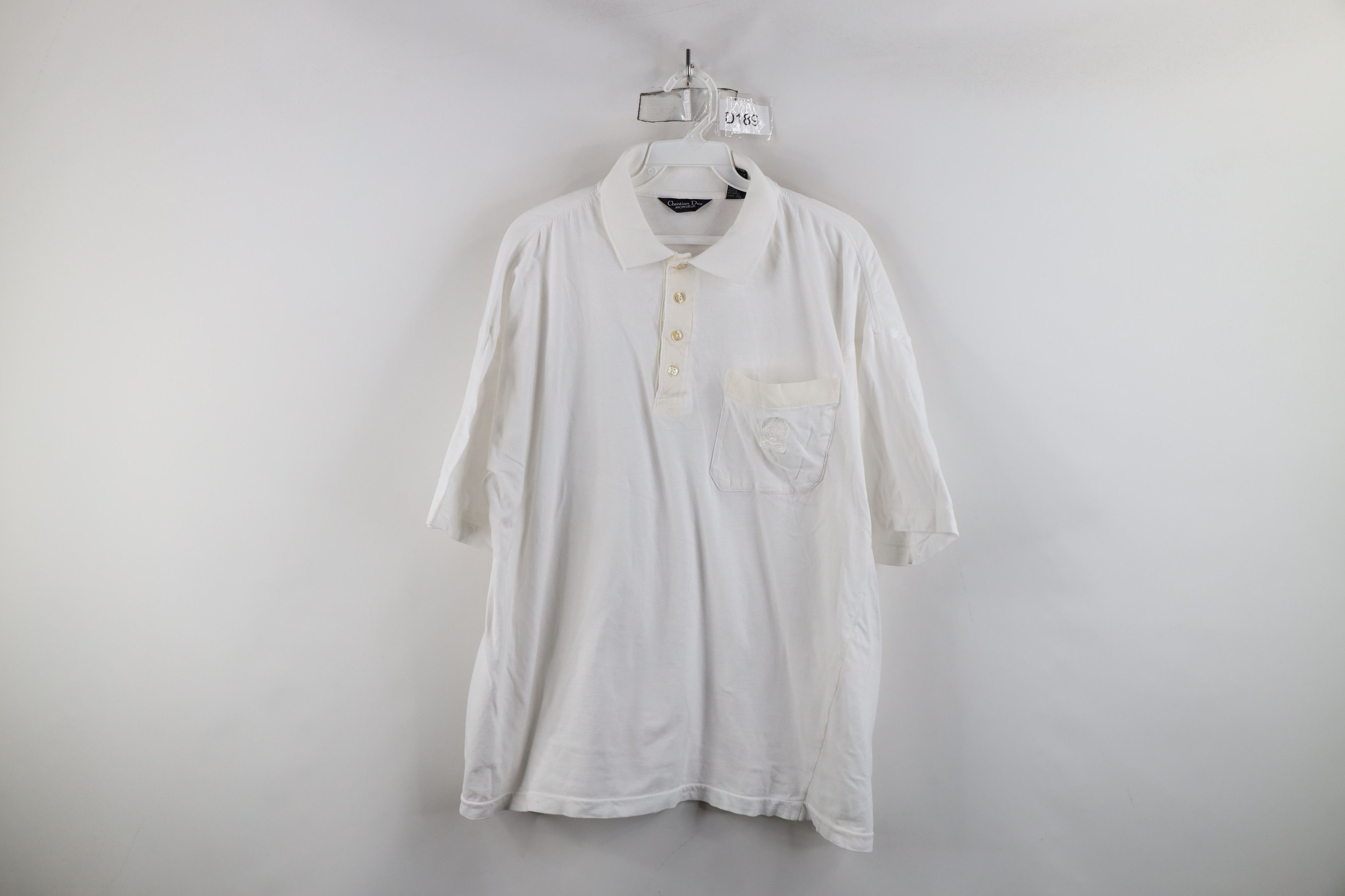 VINTAGE CHRISTIAN DIOR MONSIEUR POLO SHIRT/size M(19.5”/27