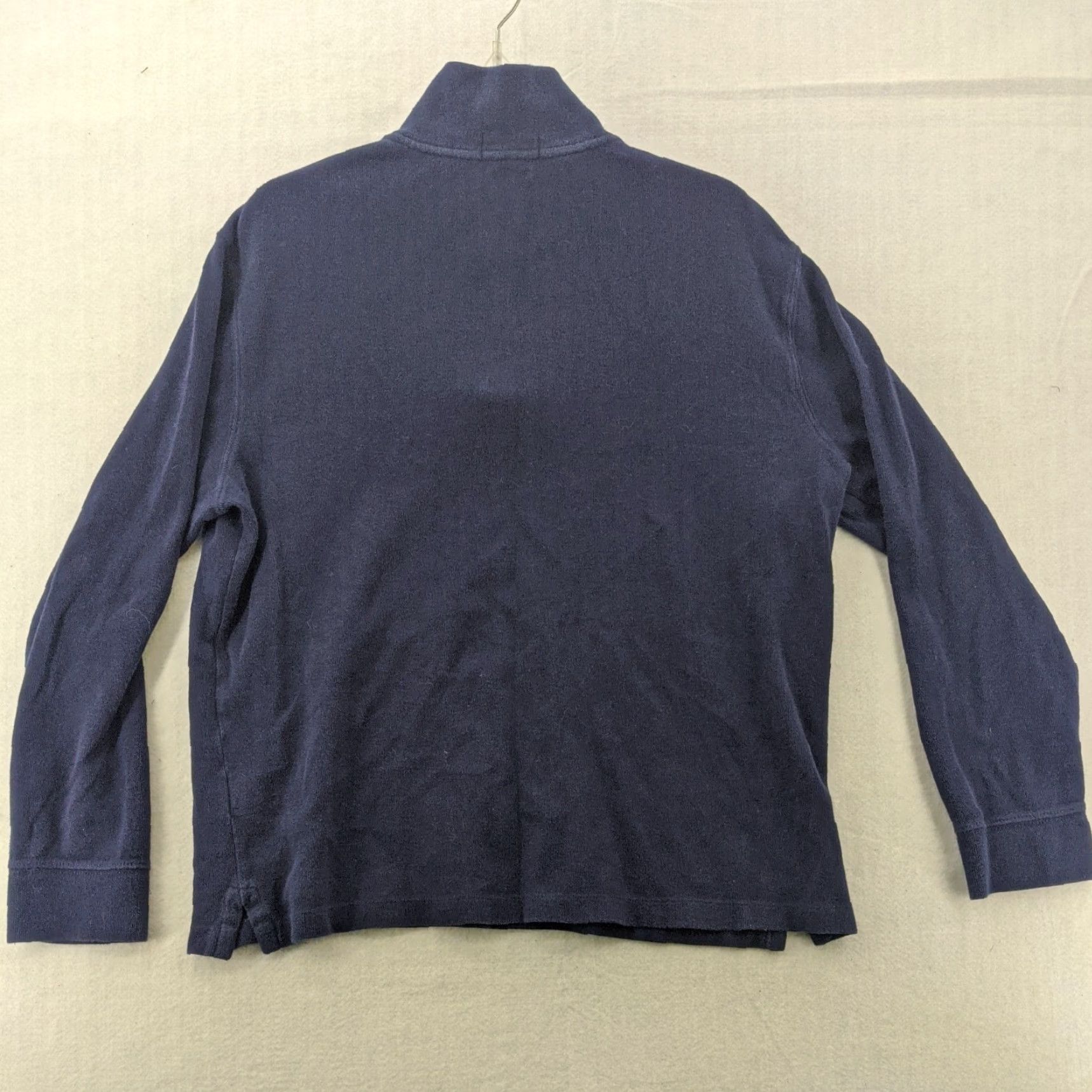 Polo Ralph Lauren Polo Ralph Lauren Long Sleeve 1/4 Zip Pullover Sweater Blue Solid Regular Fit Men Large Size US L / EU 52-54 / 3 - 2 Thumbnail