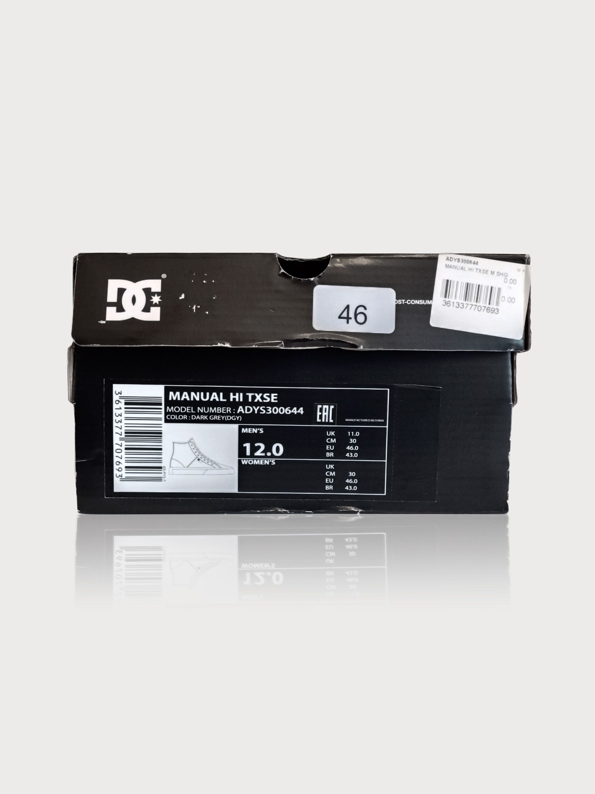 DC DC Shoes — Manual Hi Txse 'Dark Grey' w. DC Cap Size US 12 / EU 45 - 2 Thumbnail