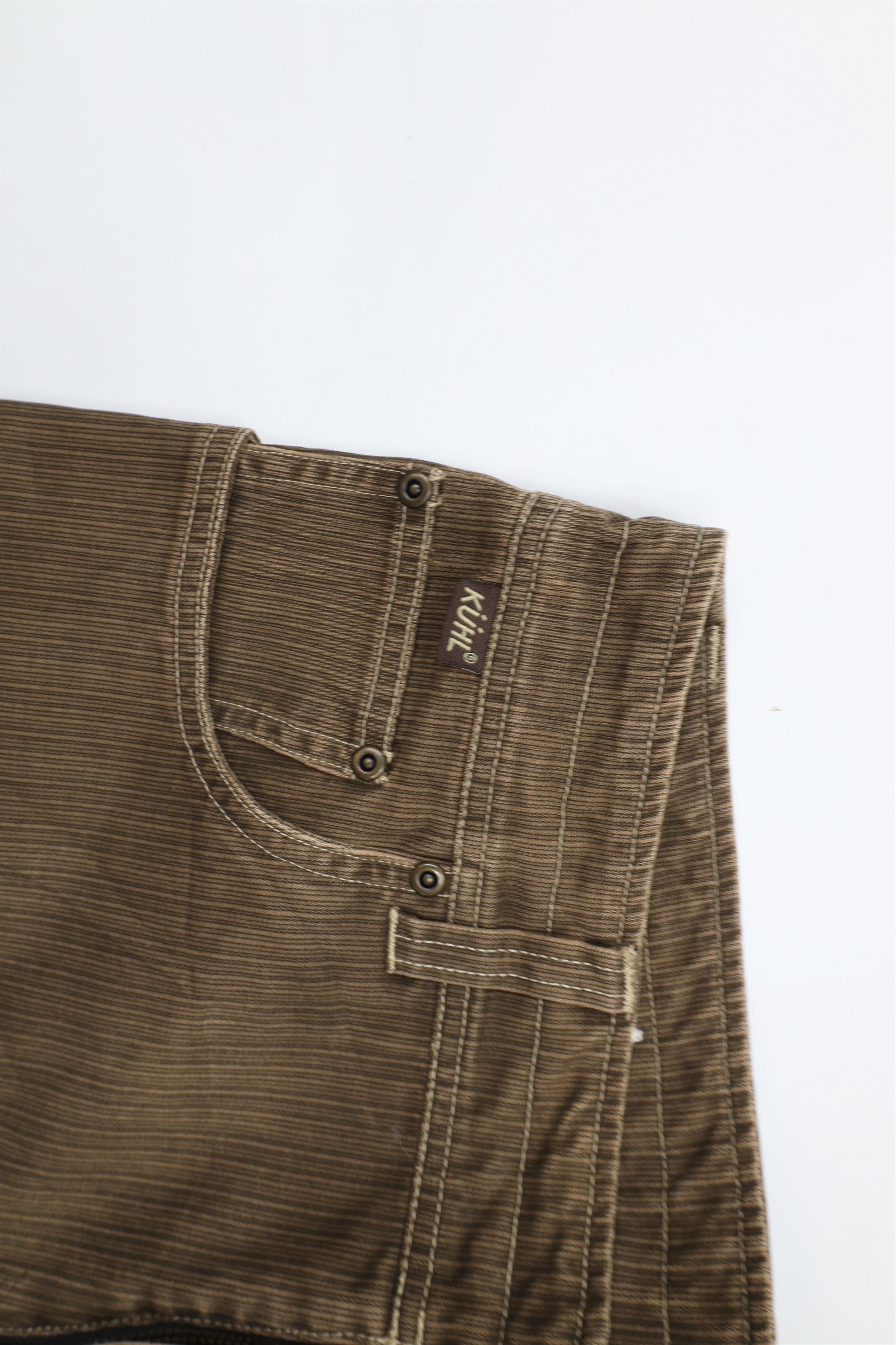 Kuhl × Vintage Vintage Kuhl Mountain Striped Ribbed Wide Leg Dungaree Pants Size US 32 / EU 48 - 7 Thumbnail