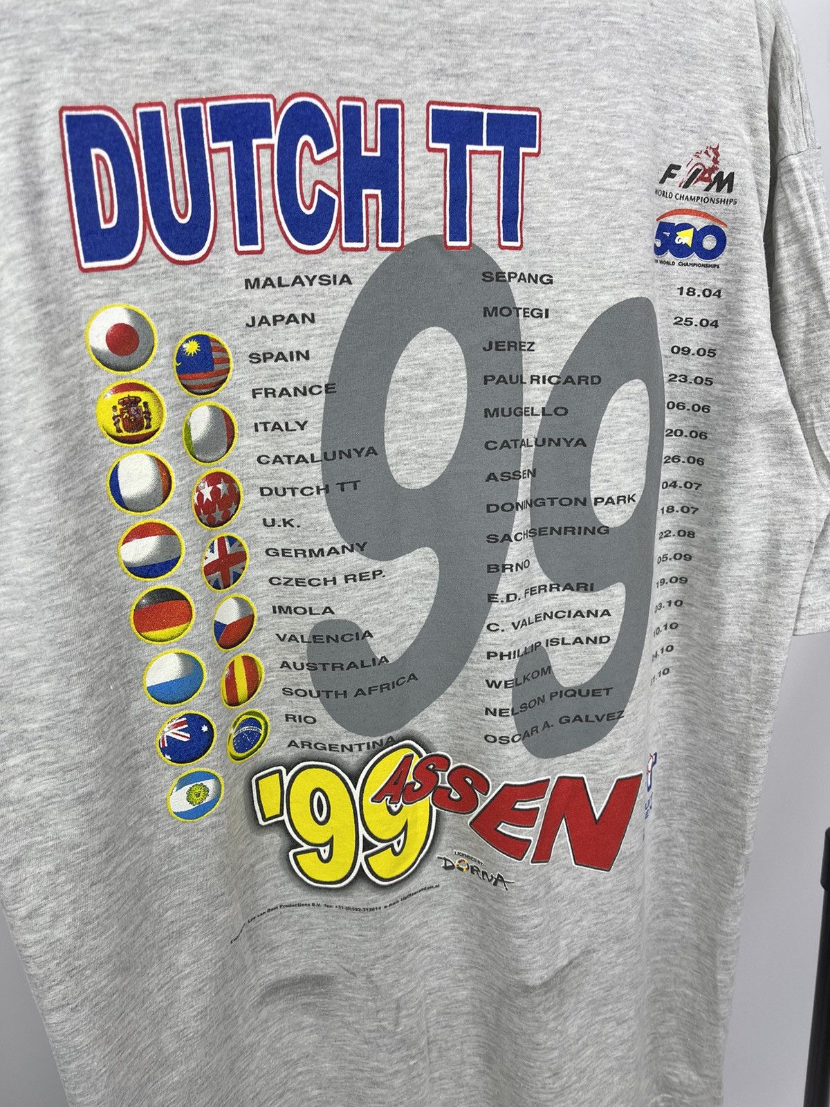 Fox Racing Vintage 90s Dutch TT Assen 1999 Racing Gray T-Shirt Size XL Size US XL / EU 56 / 4 - 7 Thumbnail
