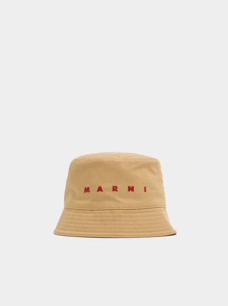 Marni o1w1db10125 Size:OS/ Logo Bucket Hat in Beige Size ONE SIZE - 1 Thumbnail