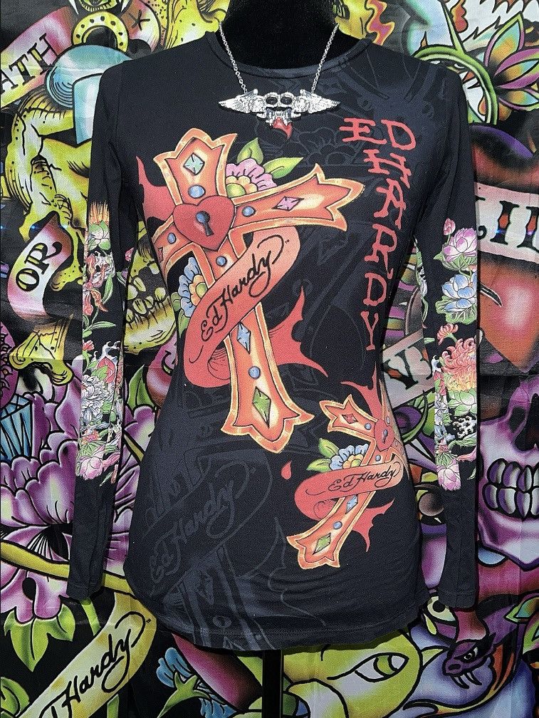 Ed Hardy Ed hardy long sleeve shirt multiple designs Size S / US 4 / IT 40 - 2 Thumbnail