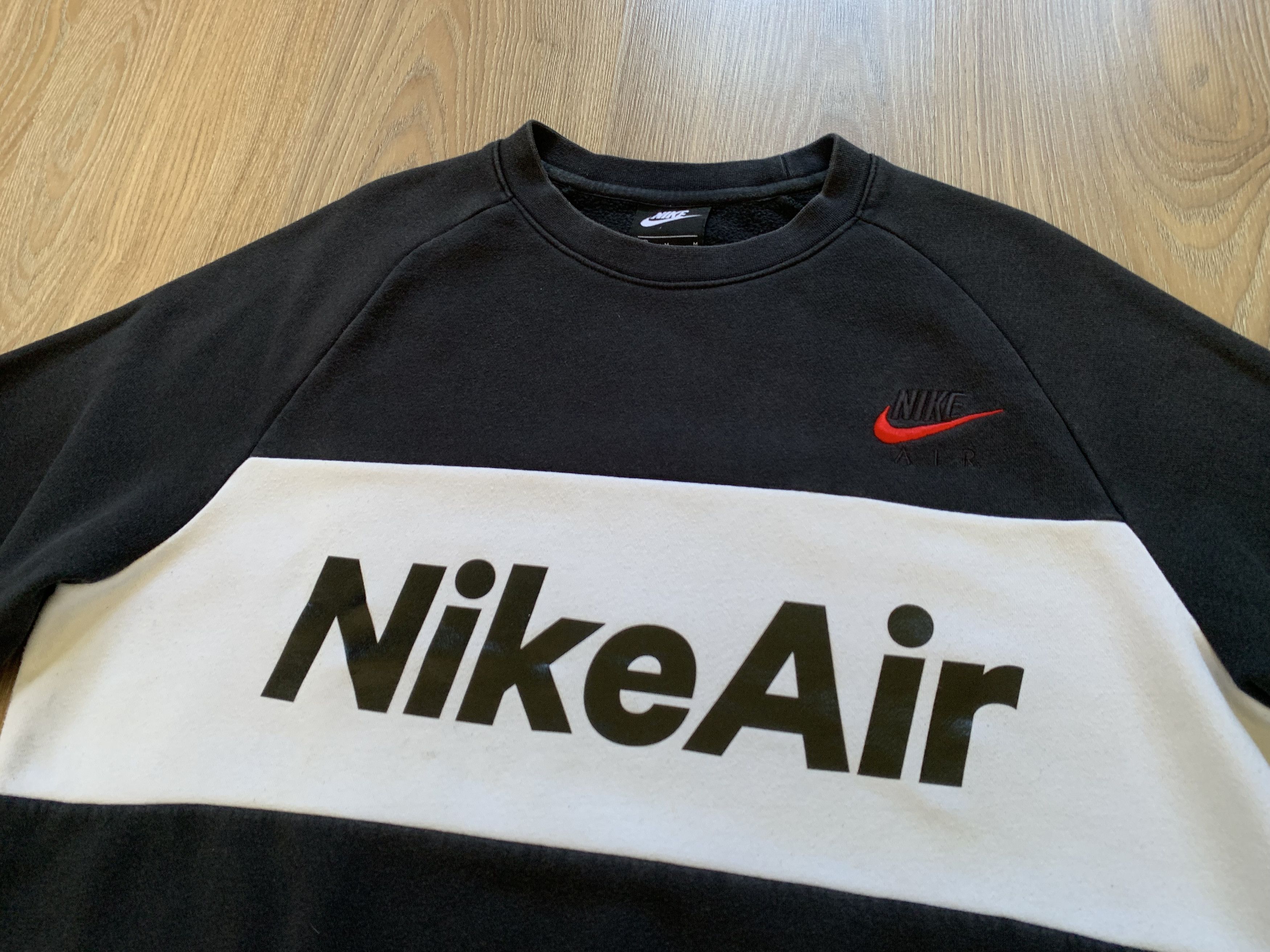 Nike Nike Air Black Cotton Sweatshirt Size US M / EU 48-50 / 2 - 4 Thumbnail