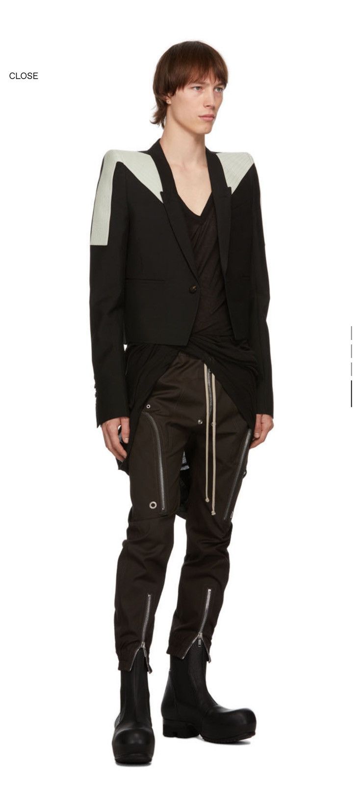 パンツ Rick Owens Bauhaus Cargo Bauhaus Cargo cotton-blend pants in black - Rick Owens