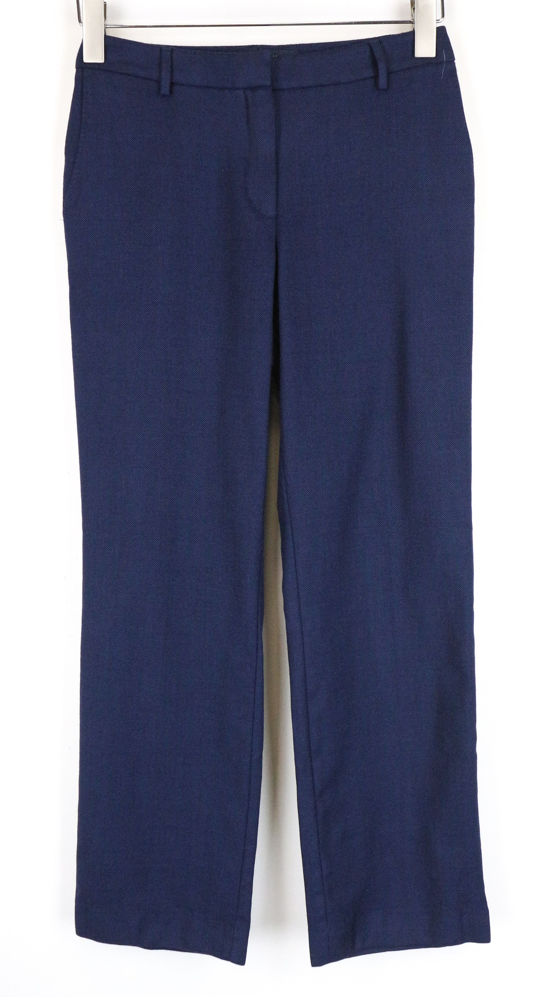 Suitsupply SINA W27/L27 Blue Wool Lined Pleated Trousers 61273 Size US 27 - 1 Thumbnail