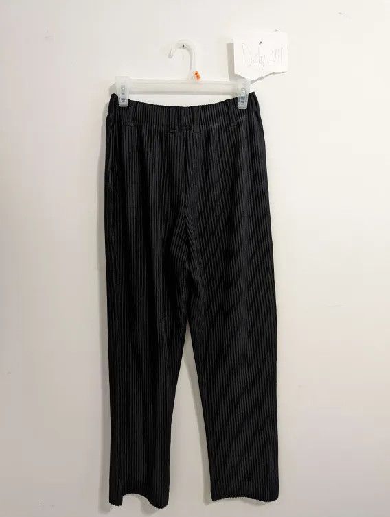 image of Homme Plisse Issey Miyake x Issey Miyake Homme Plisse Trousers in Black, Men's (Size 30)