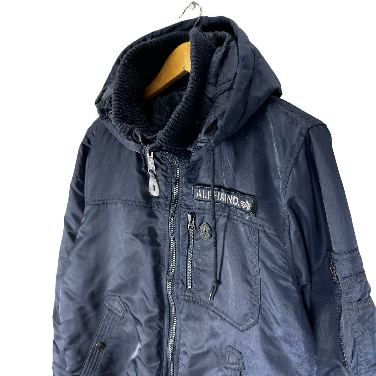 Alpha Industries ☀️ALPHA INDUSTRIES HOODIE BOMBER JACKET Size US L / EU 52-54 / 3 - 4 Thumbnail