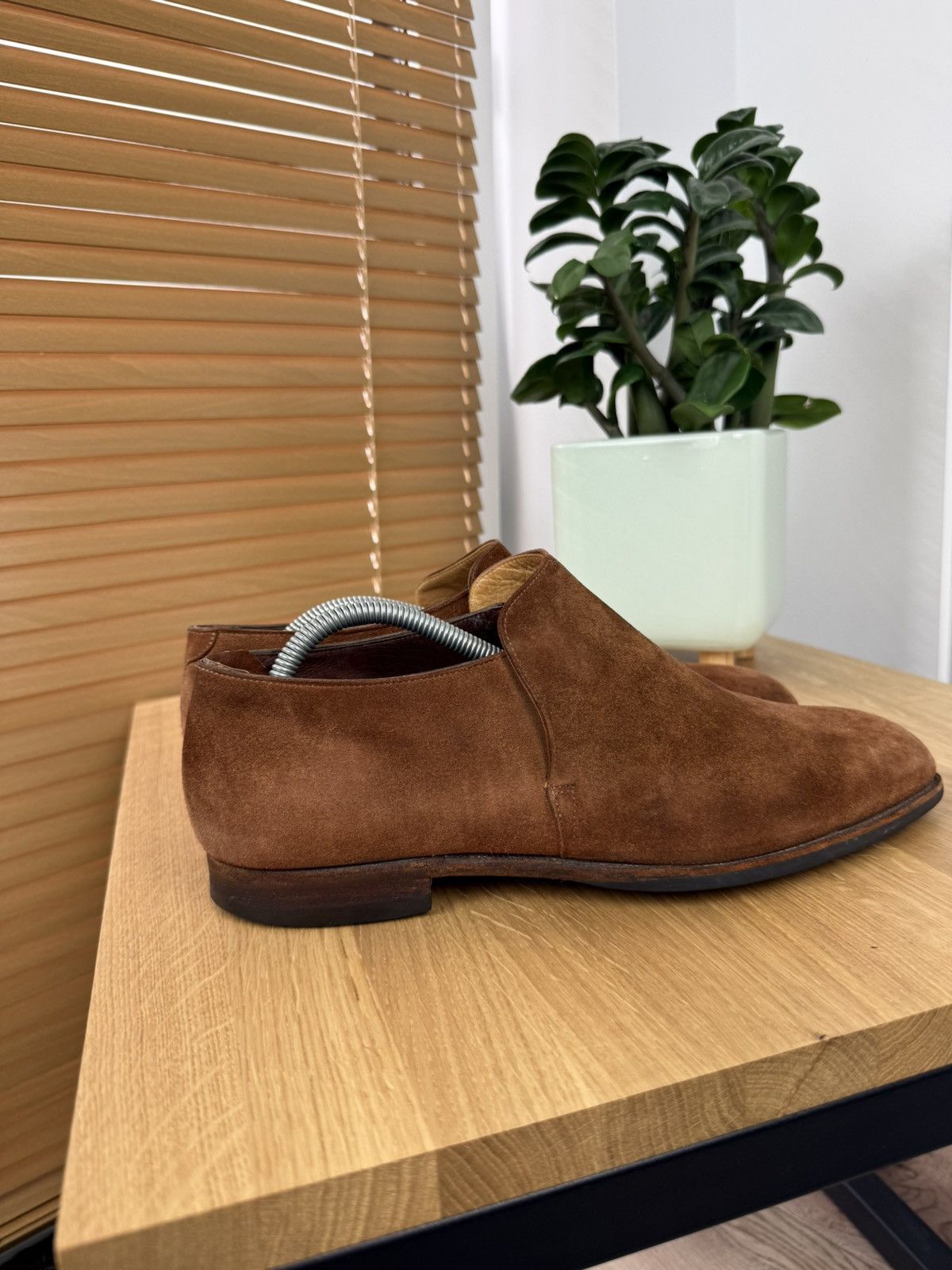 Crockett & Jones CROCKETT & JONES Loafers Brown Suede Leather Shoes Made in 🇬🇧 Size US 10 / EU 43 - 7 Thumbnail