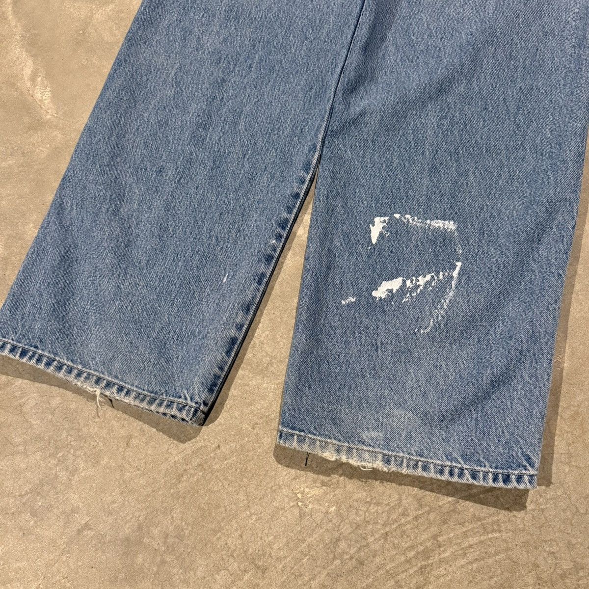Levi's 1990s Levi’s L2 Silver Tab Distressed Baggy Carpenter Jeans Size US 36 / EU 52 - 3 Thumbnail